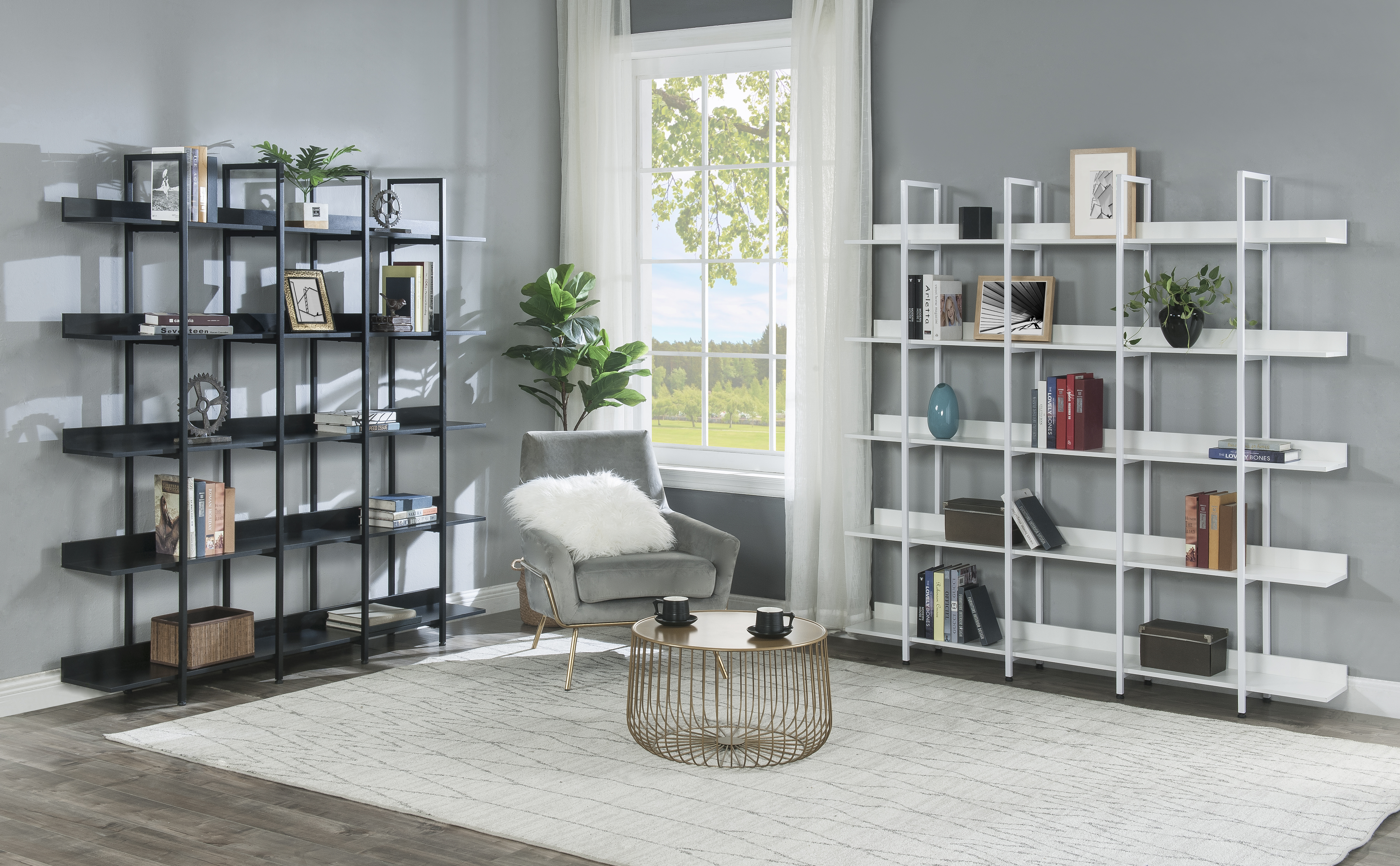 5 Tier Metal Bookcase, picture 3 of 4