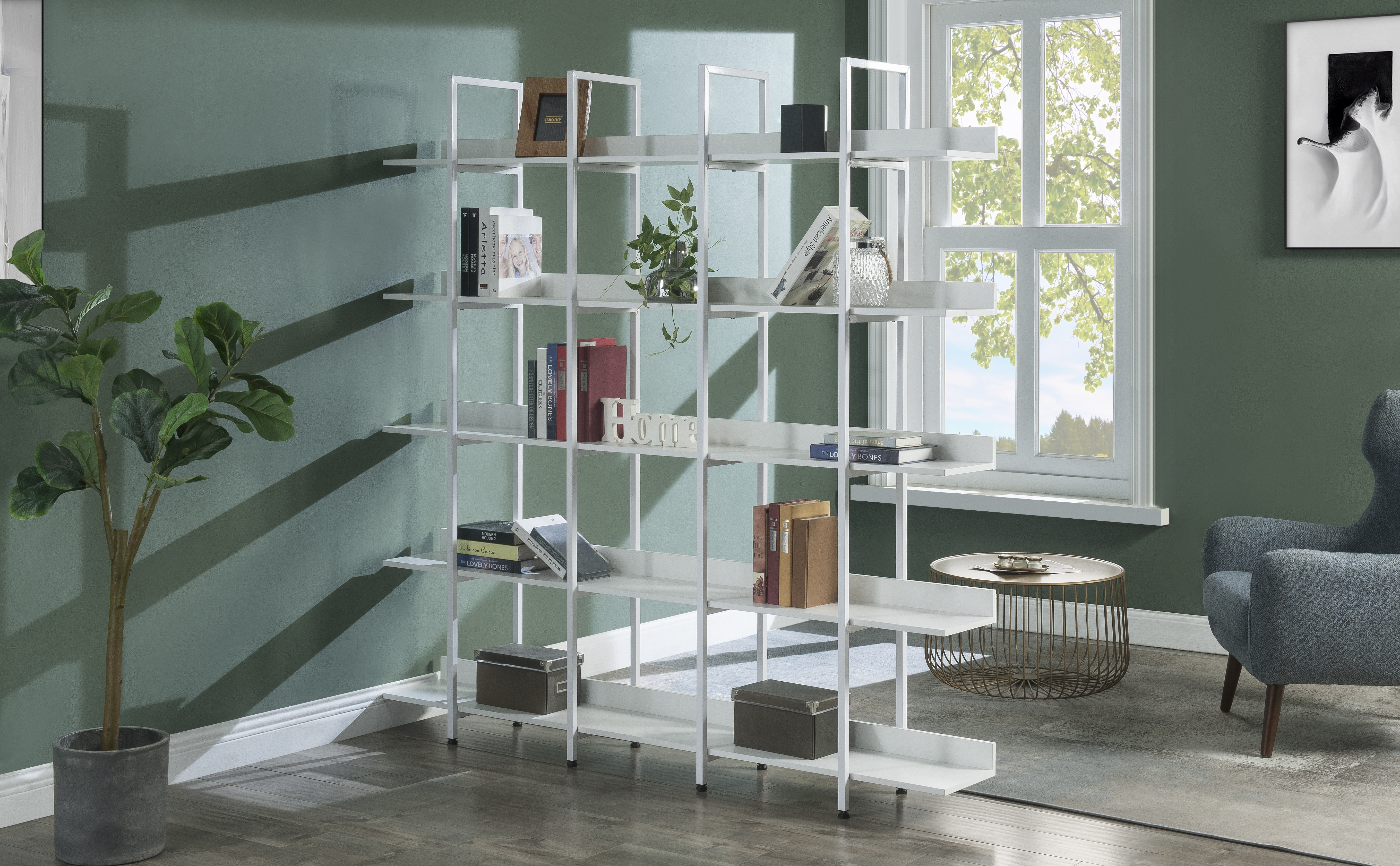 5 Tier Metal Bookcase, picture 4 of 4