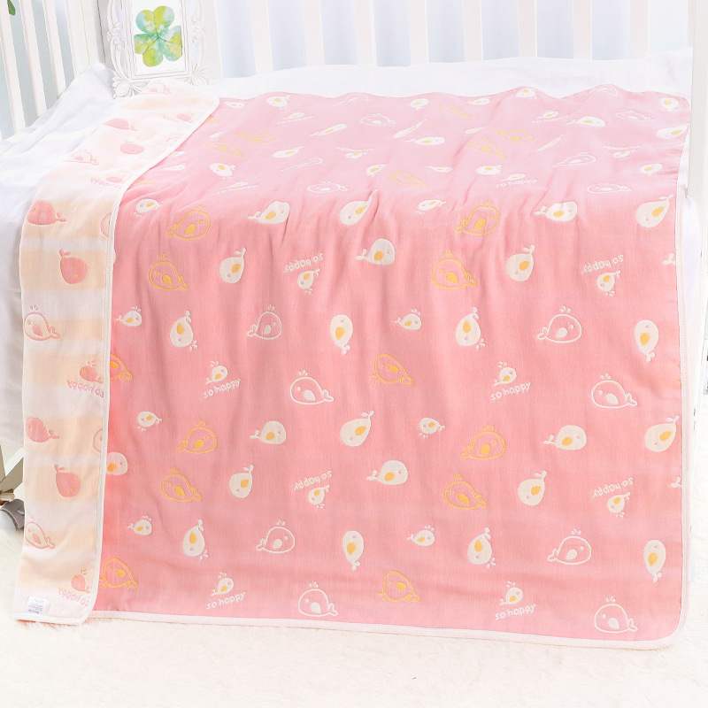 Title 2, Cotton Six-layer Gauze Towel Quilt Gauze Bath T...