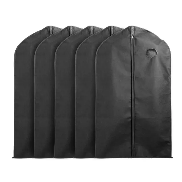39in Garment Bags Hanging Suit Bags Covers Breathable With Full Zipper Transparent Window For Suit Dress Coat Storage Travel Use 5Pcs - Shop at LoveMi