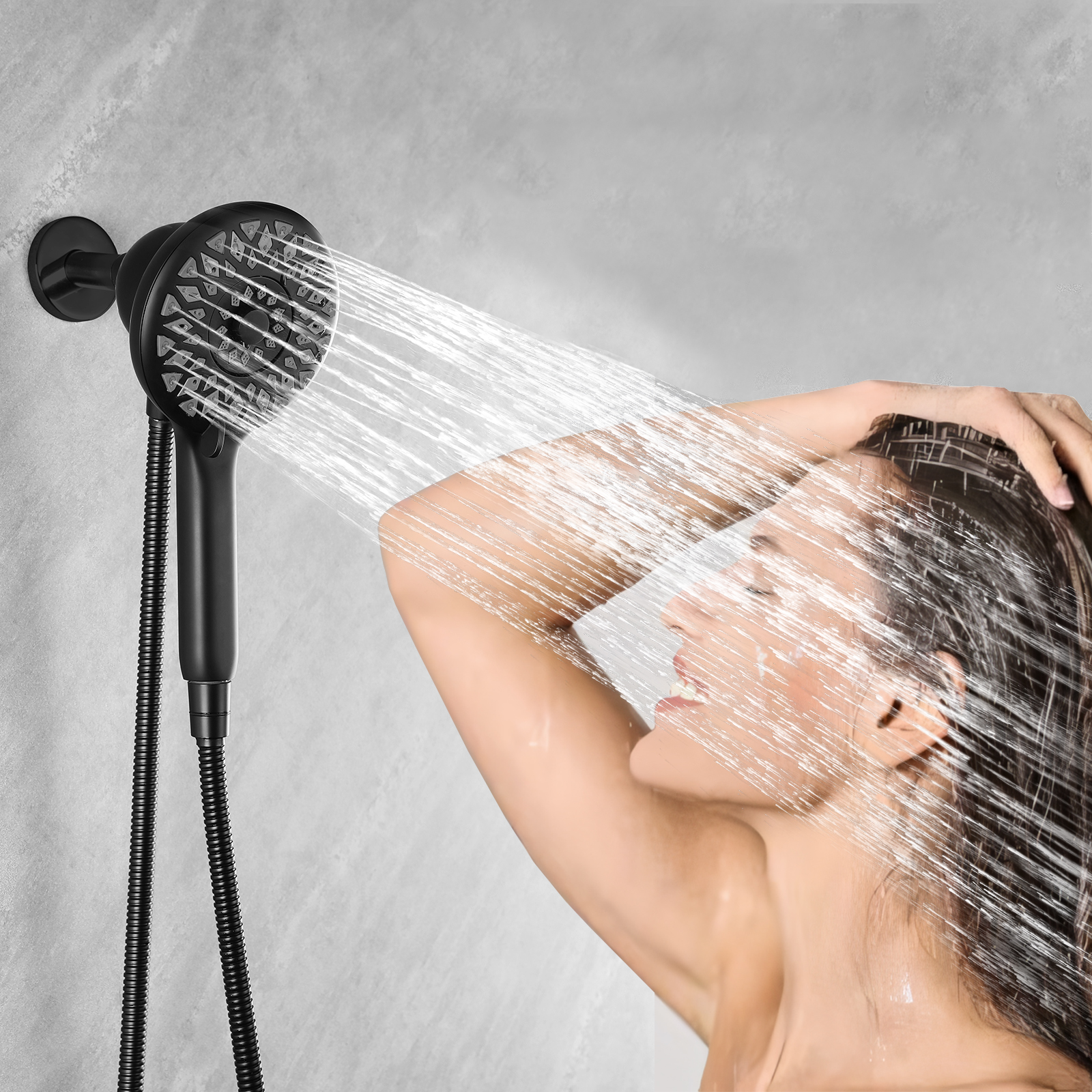 Pommeaux de douche haute pression 6 modes de pulvérisation – Image 2