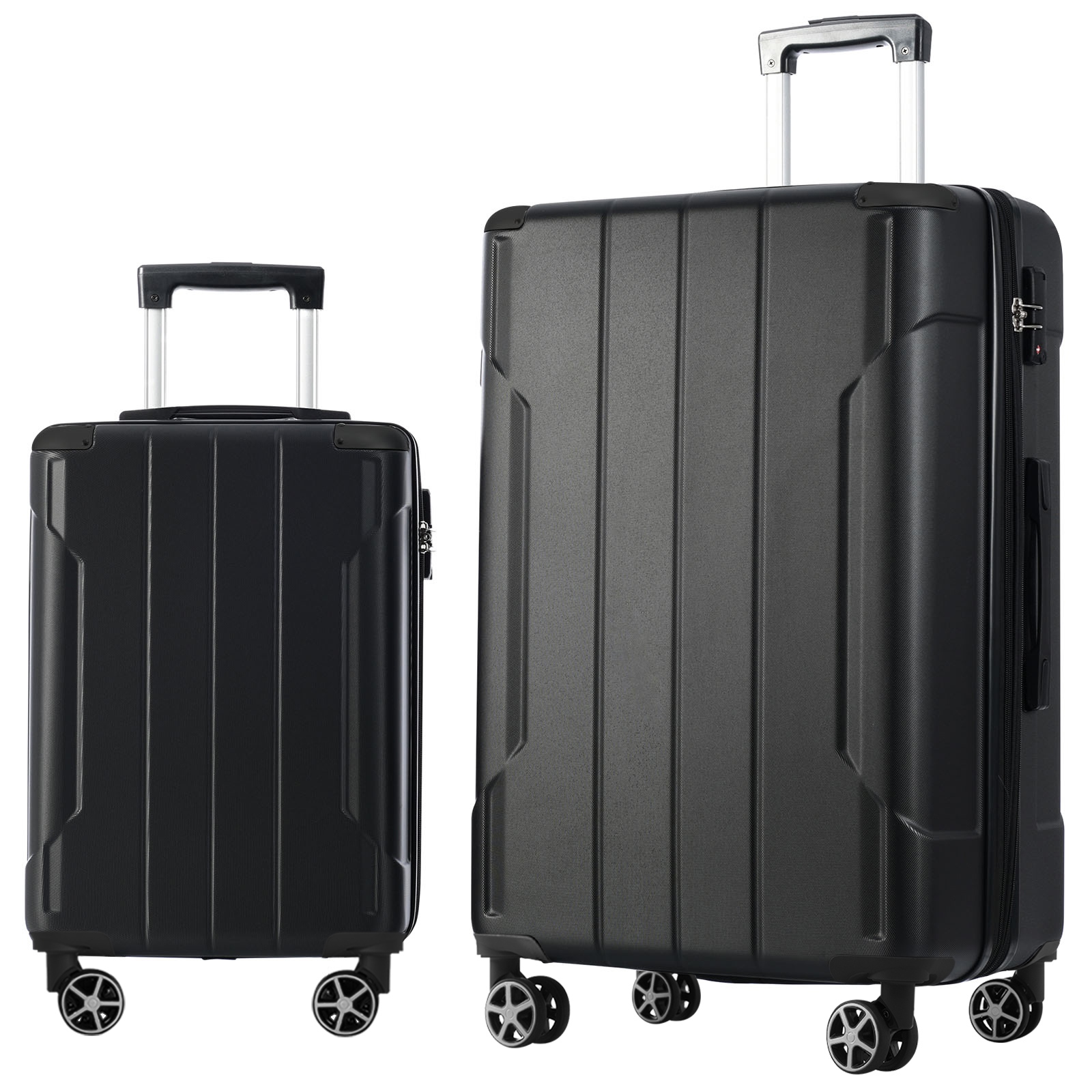 Hardshell ABS Luggage Sets 2 Piece Suitcase Set Expandable With TSA Lock Spinner Wheels For Men Women