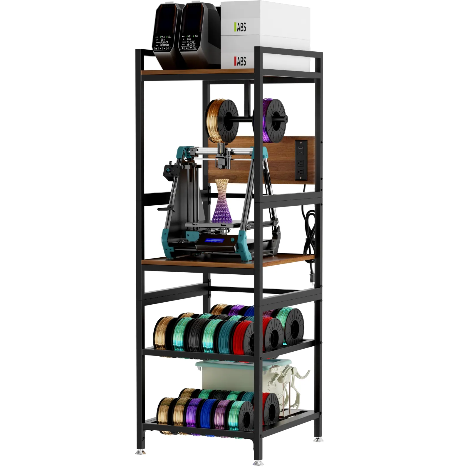 3D Printer Stand With Filament Storage, Heavy-Duty