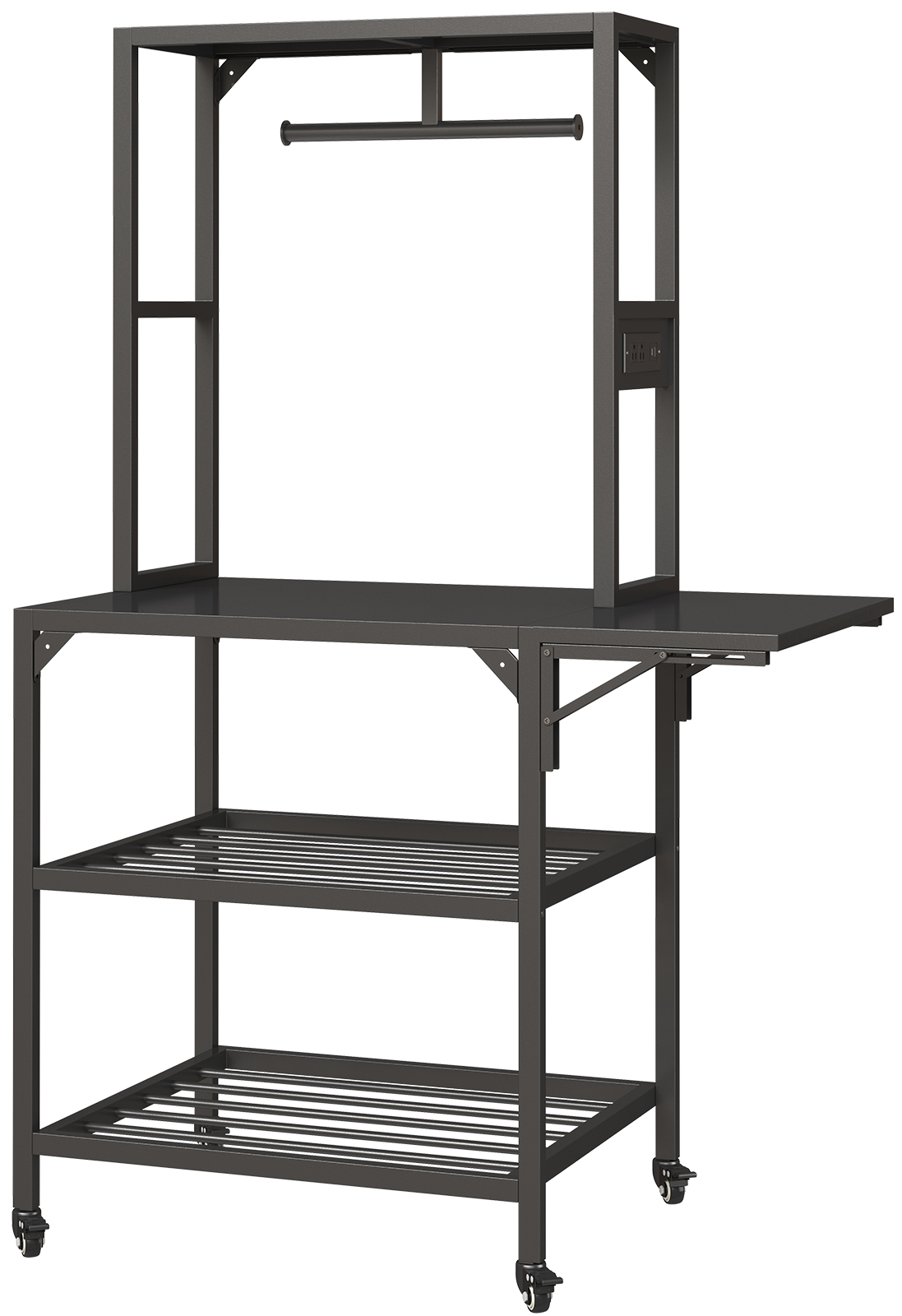 3D Printer Stand, Heavy Duty 3D Printer Table Stand With Filament Storage Rack, T-Shaped Spools Holder Rack With Wheels,3D Printer Workbench For 3D Printing Studio, Home Office Workshop