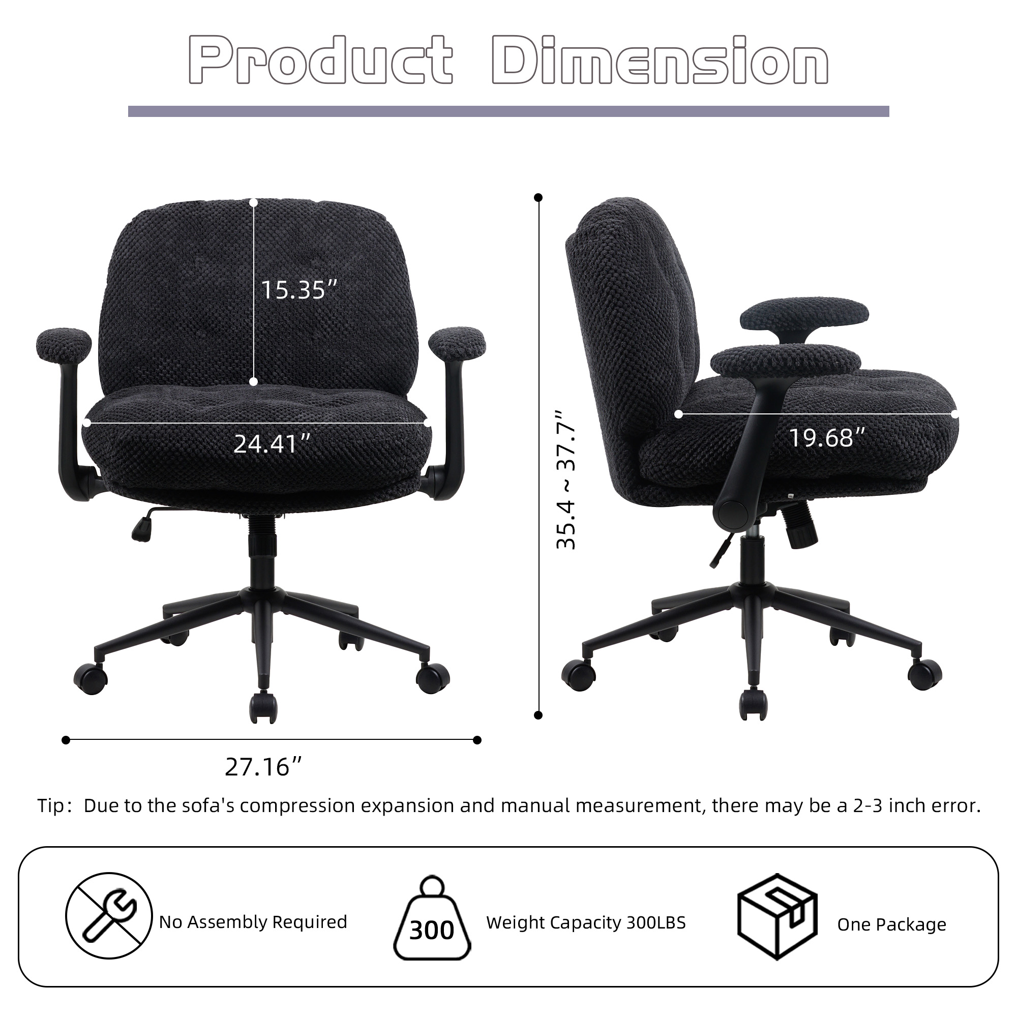 Cross Legged Office Chair, picture 4 of 5