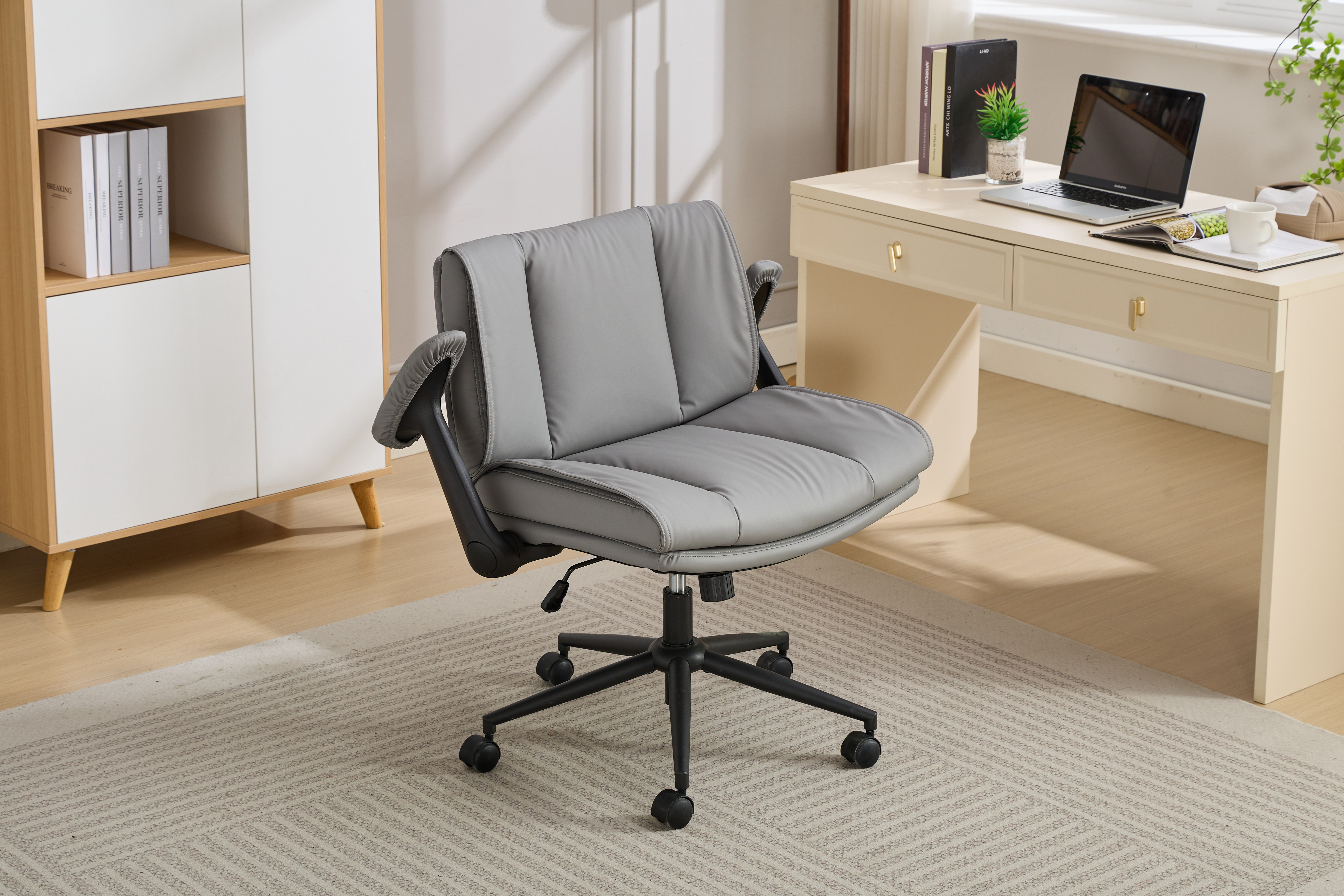 Faux Leather Office Chair, picture 3 of 4