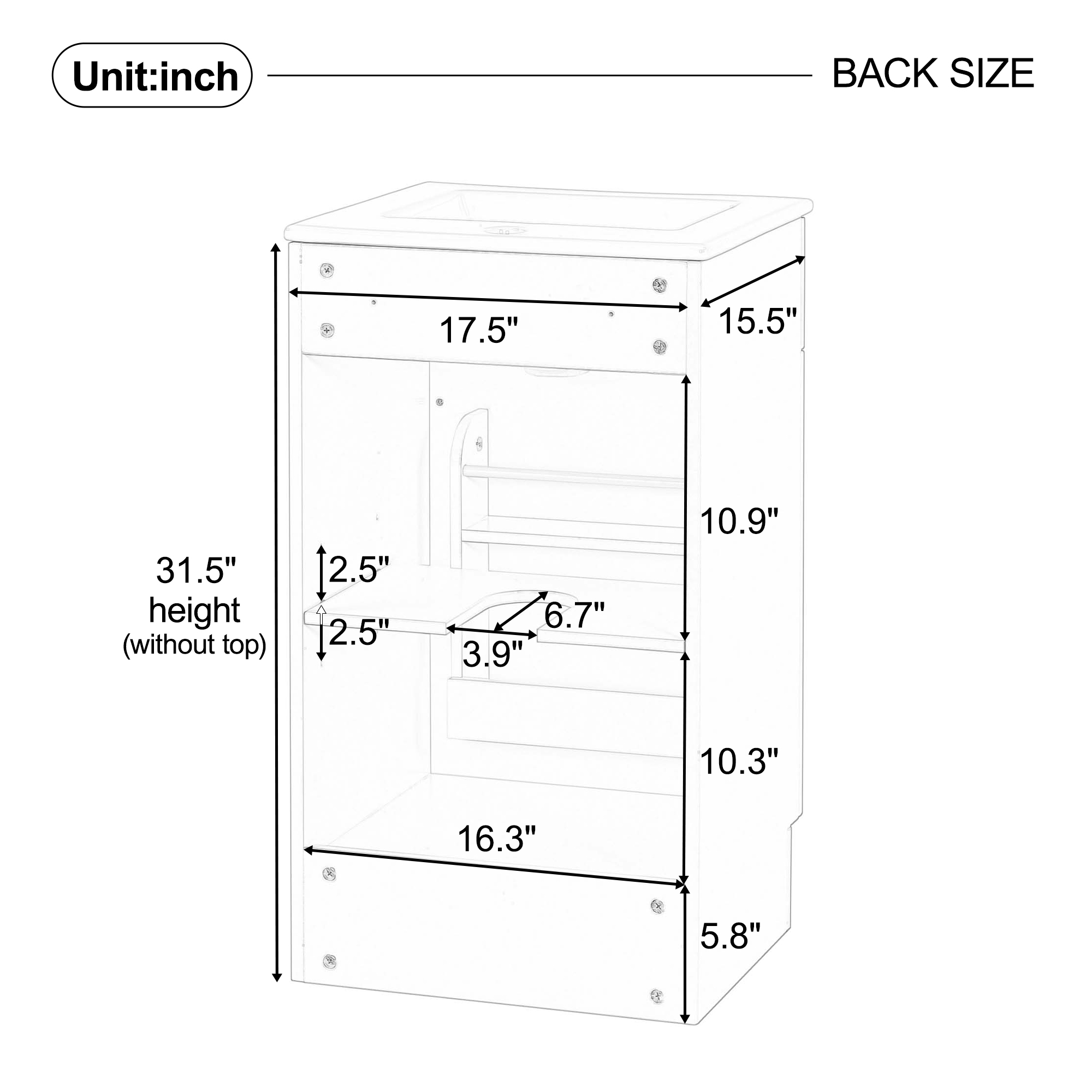 Video 18  Bathroom Vanity With Sink, Vanity Cabinet With Door Shelf And Adjustable Shelf, Light Green