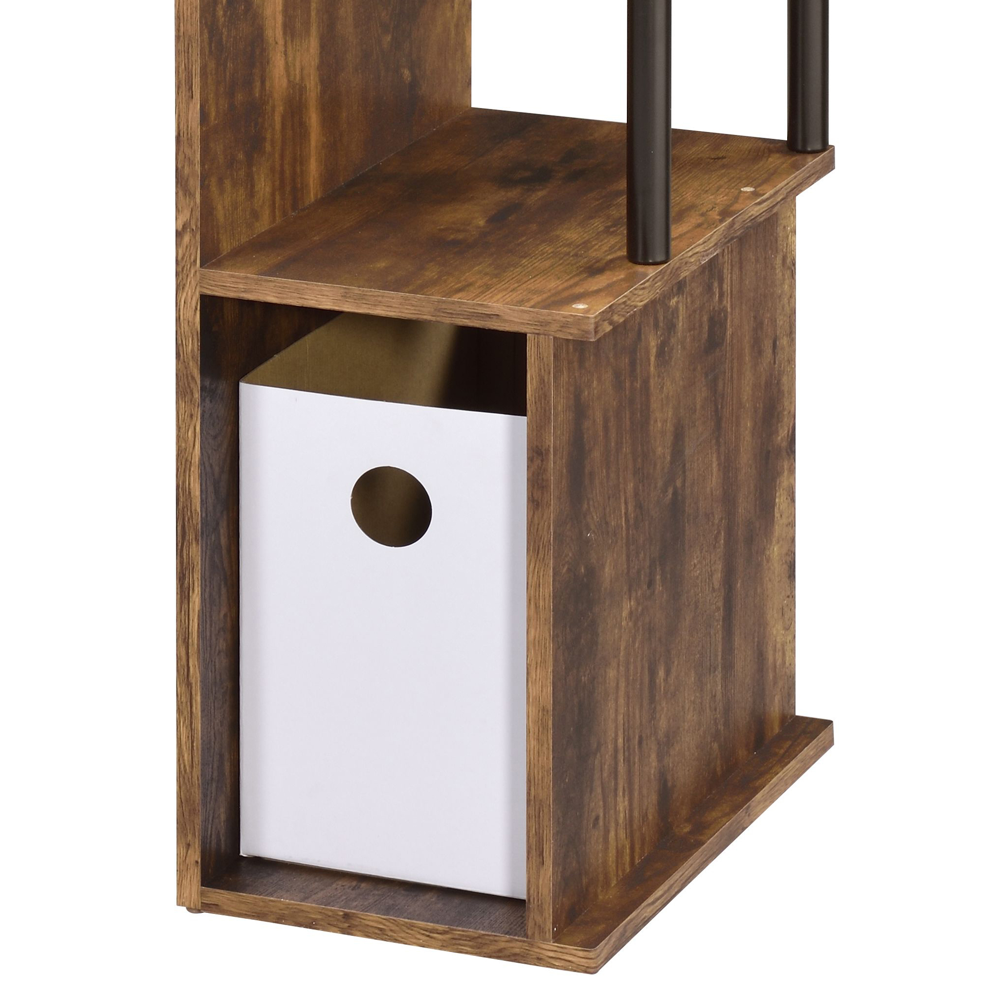 Lyphre Weathered Oak & Black Finish Computer Desk 2