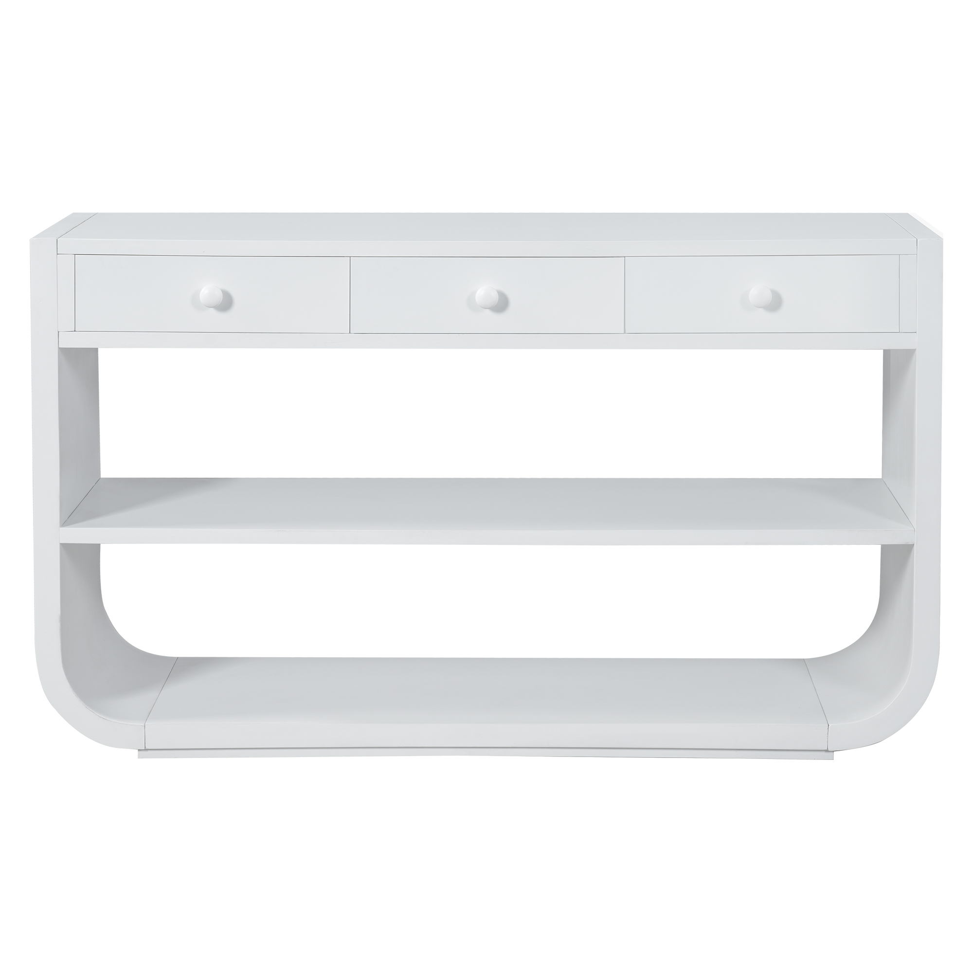 Curved Console Table with Drawers, picture 2 of 4