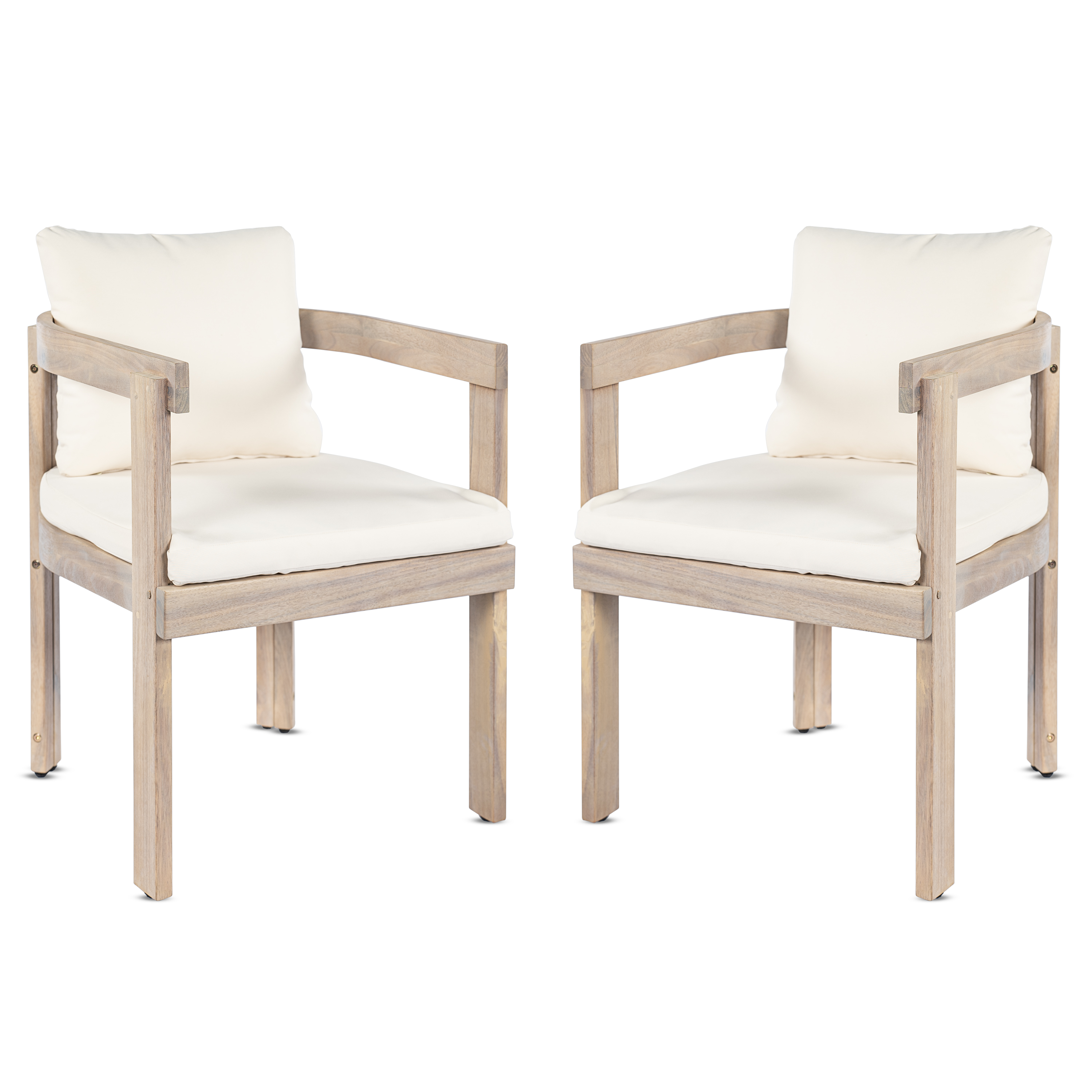 Acacia Wood Dining Chairs, picture 2 of 4