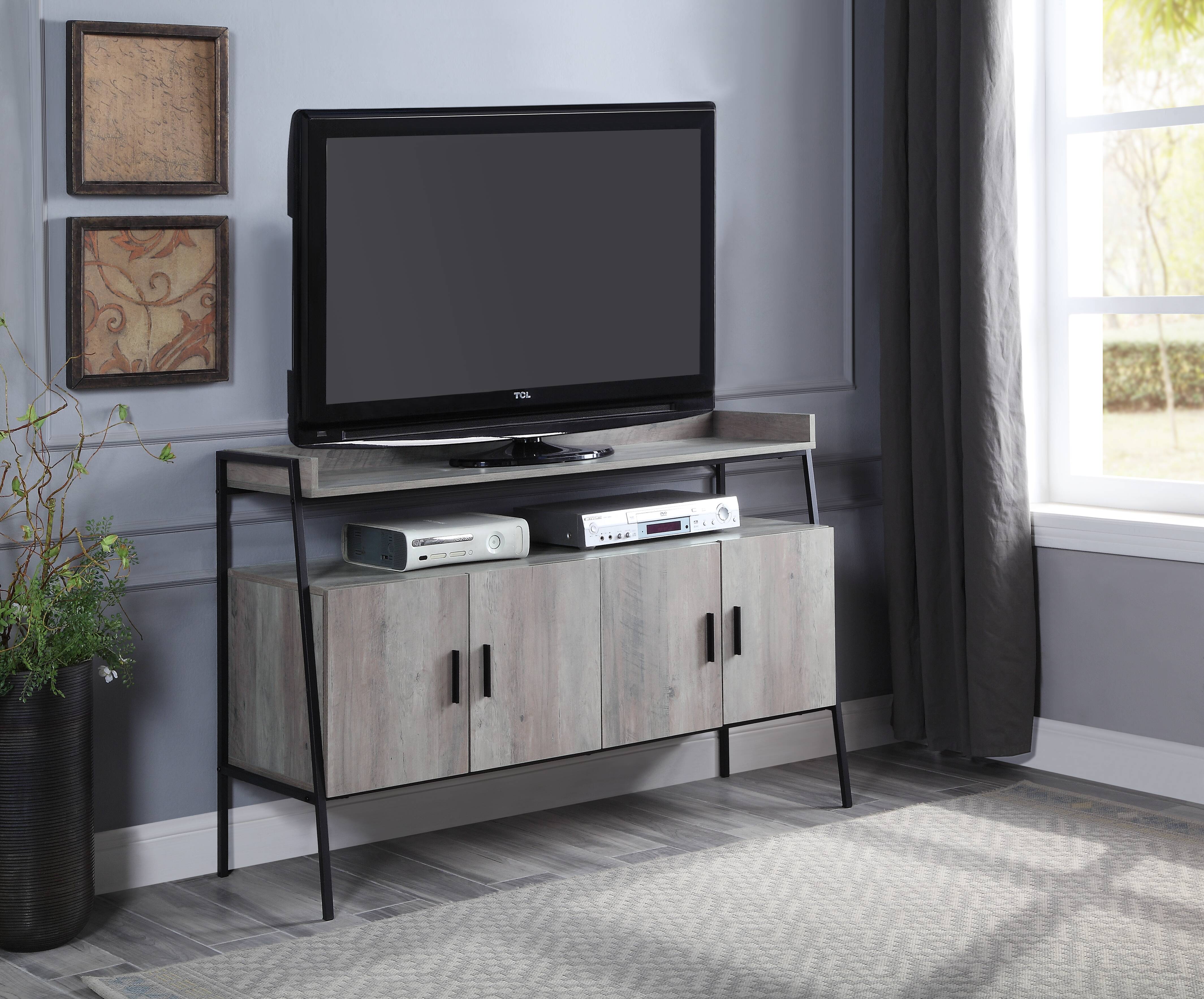 Gray Oak TV Stand, picture 3 of 5