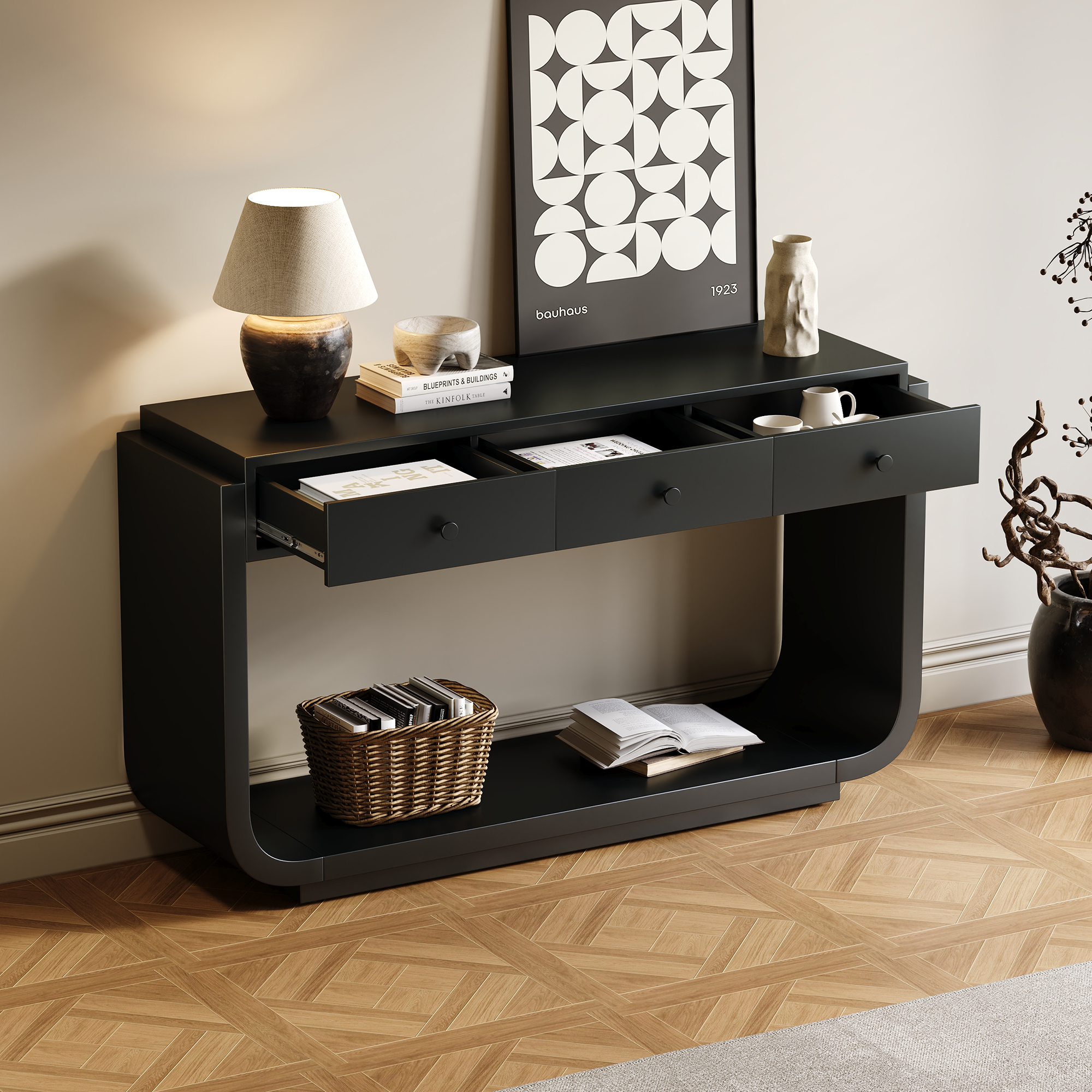 Console Table with Drawers, picture 3 of 5