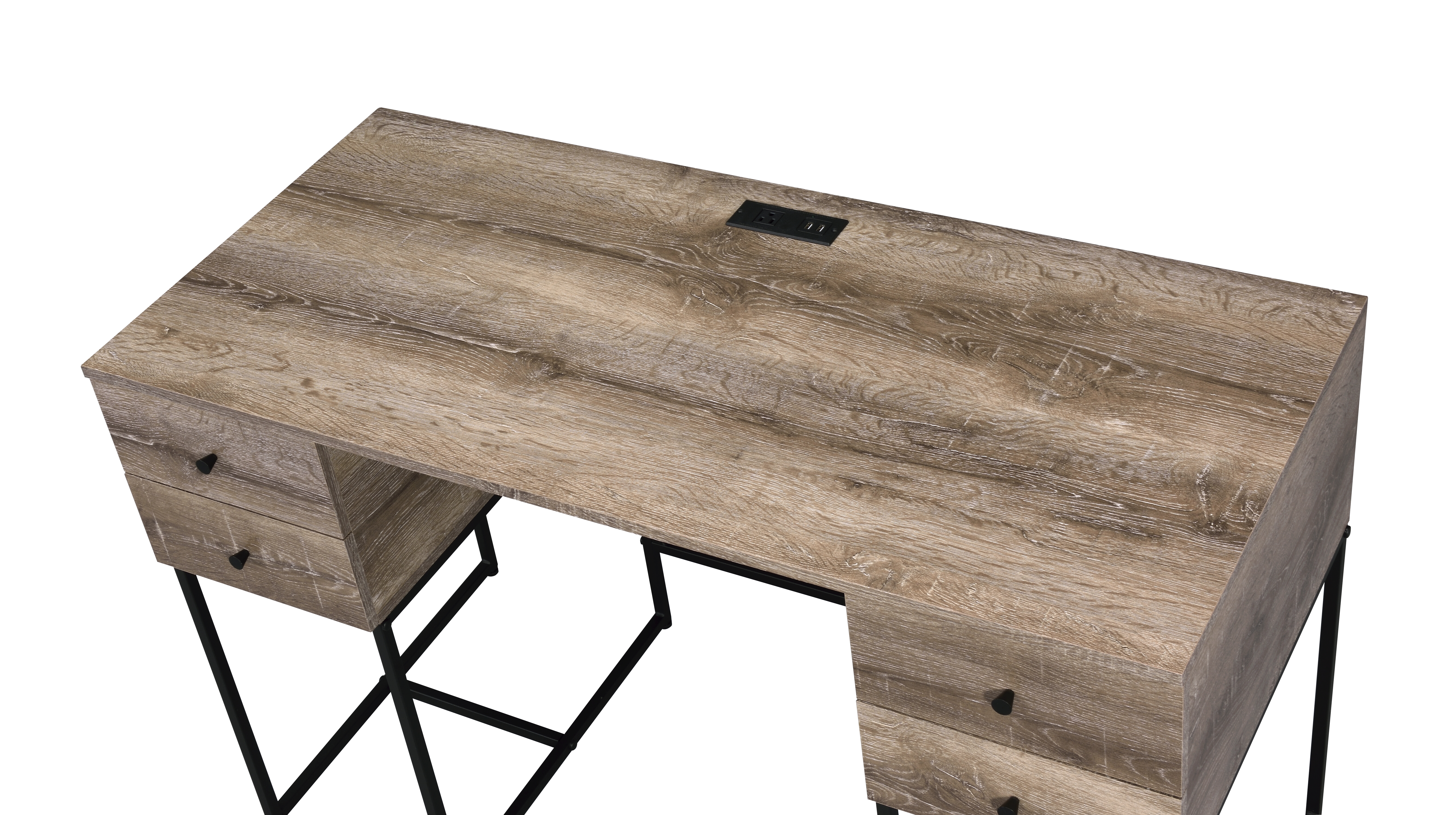 Rustic Oak Writing Desk, picture 4 of 4