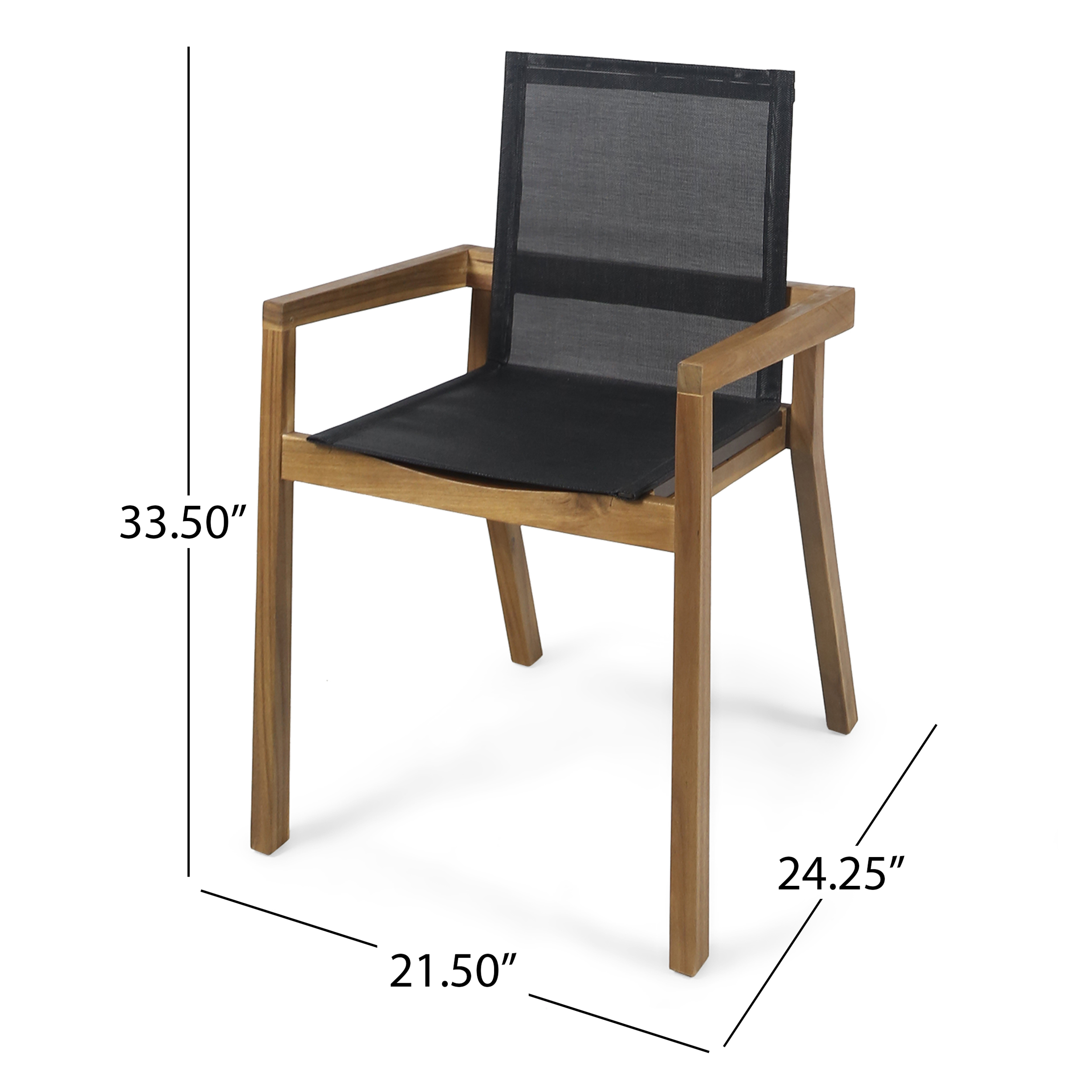 Wood Mesh Dining Chairs, picture 3 of 3