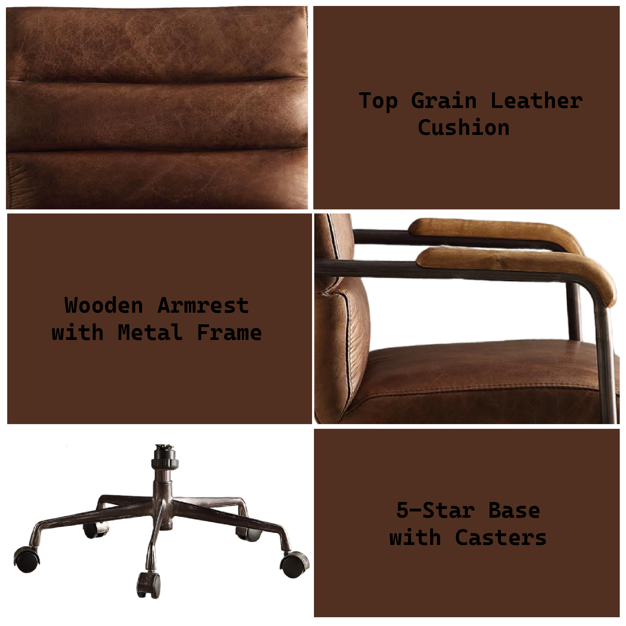 Top Grain Leather Office Chair, picture 4 of 4