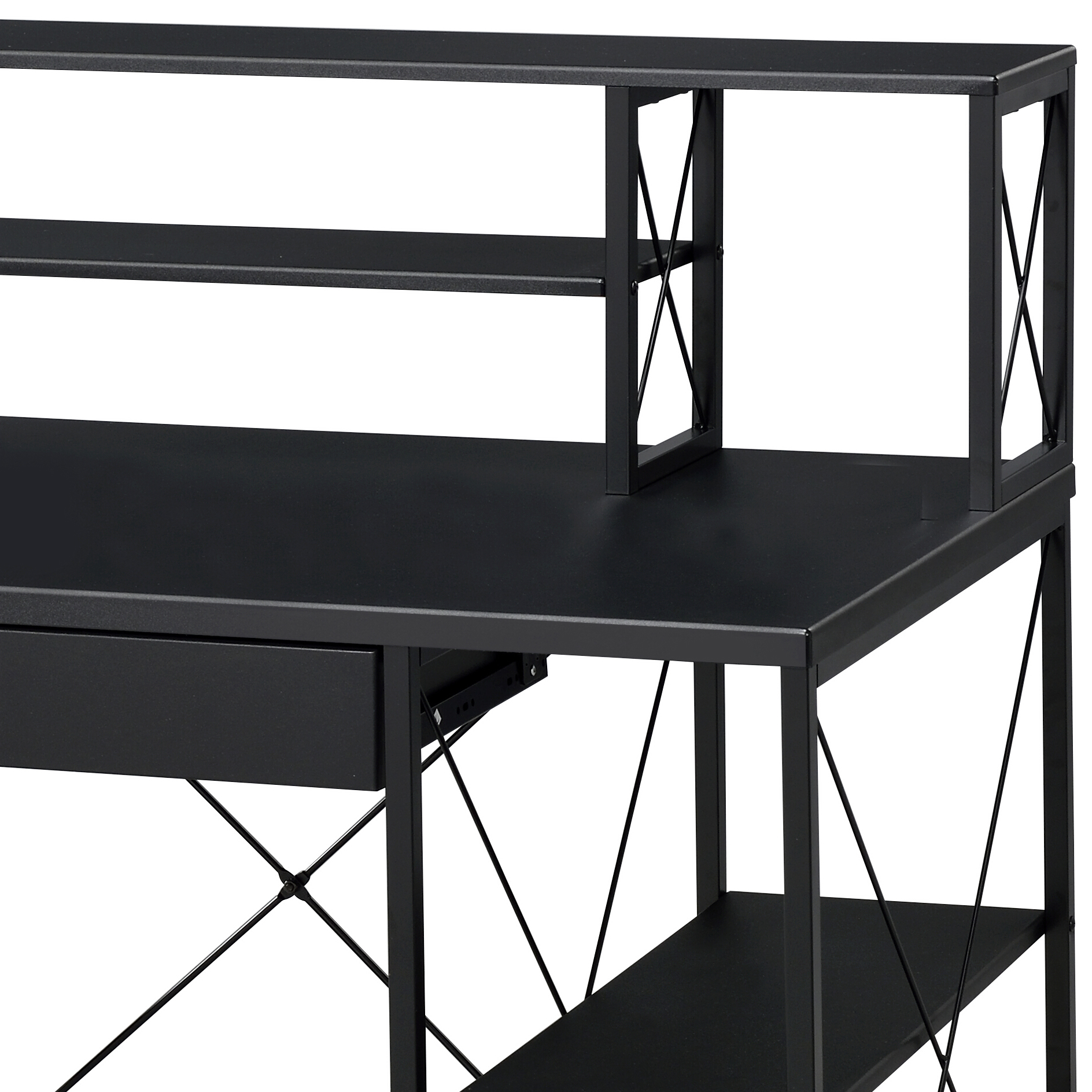 Amiel All Purpose Black Finish Writing Desk image 4