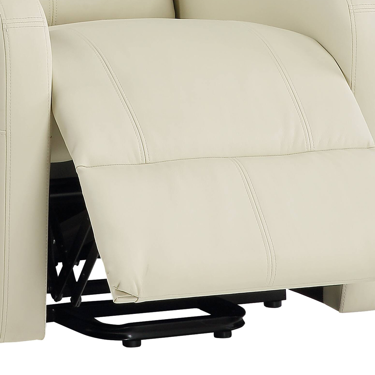 Ricardo Beige Synthetic Leather Power Motion Recliner W Lift — photo 3