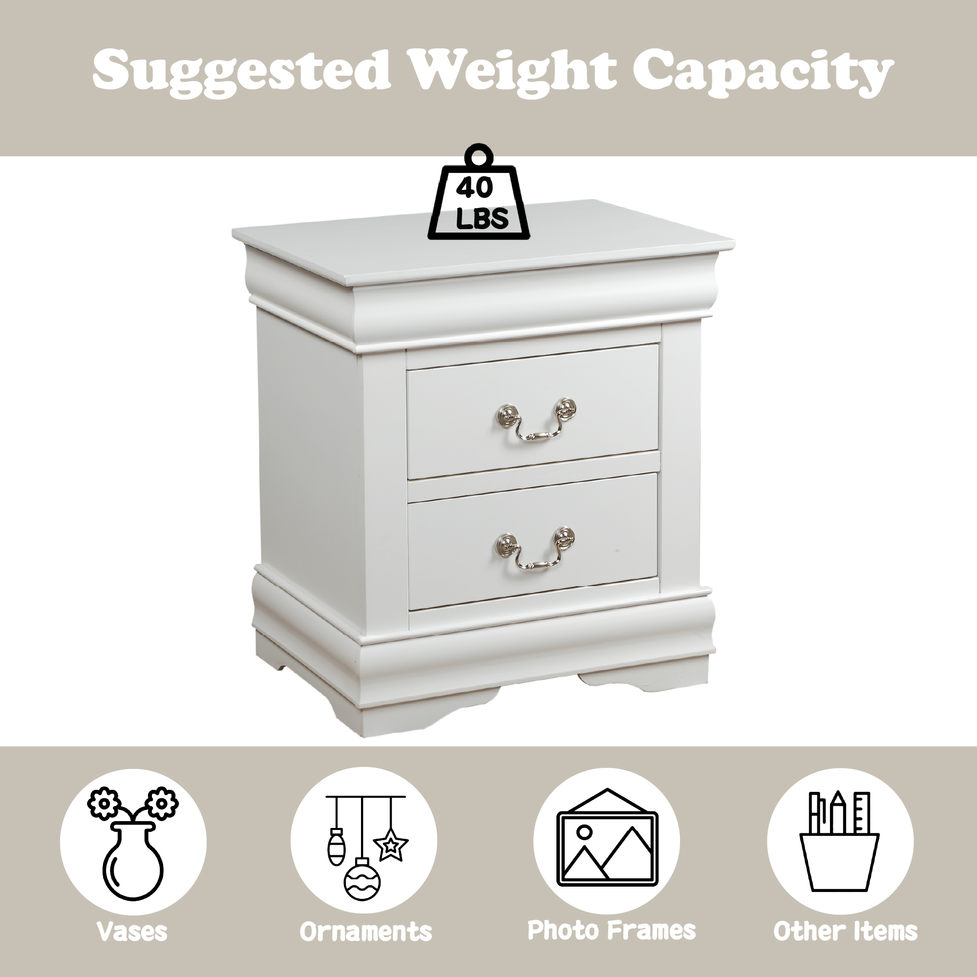 Louis Philippe Nightstand, picture 4 of 4