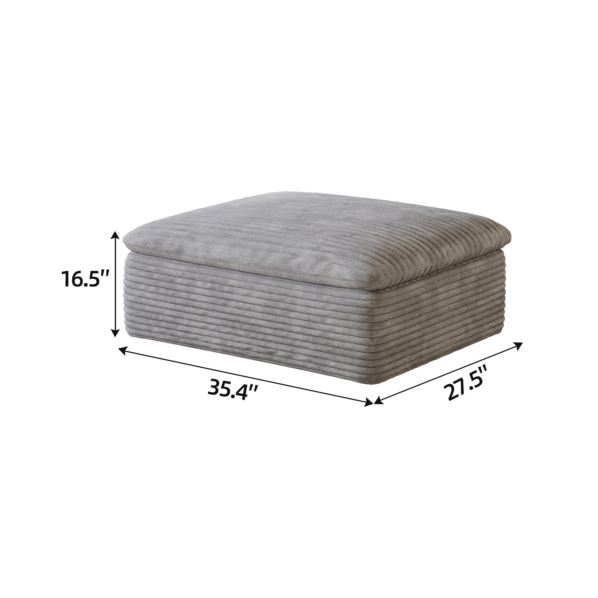 Fabric Ottoman, picture 4 of 4