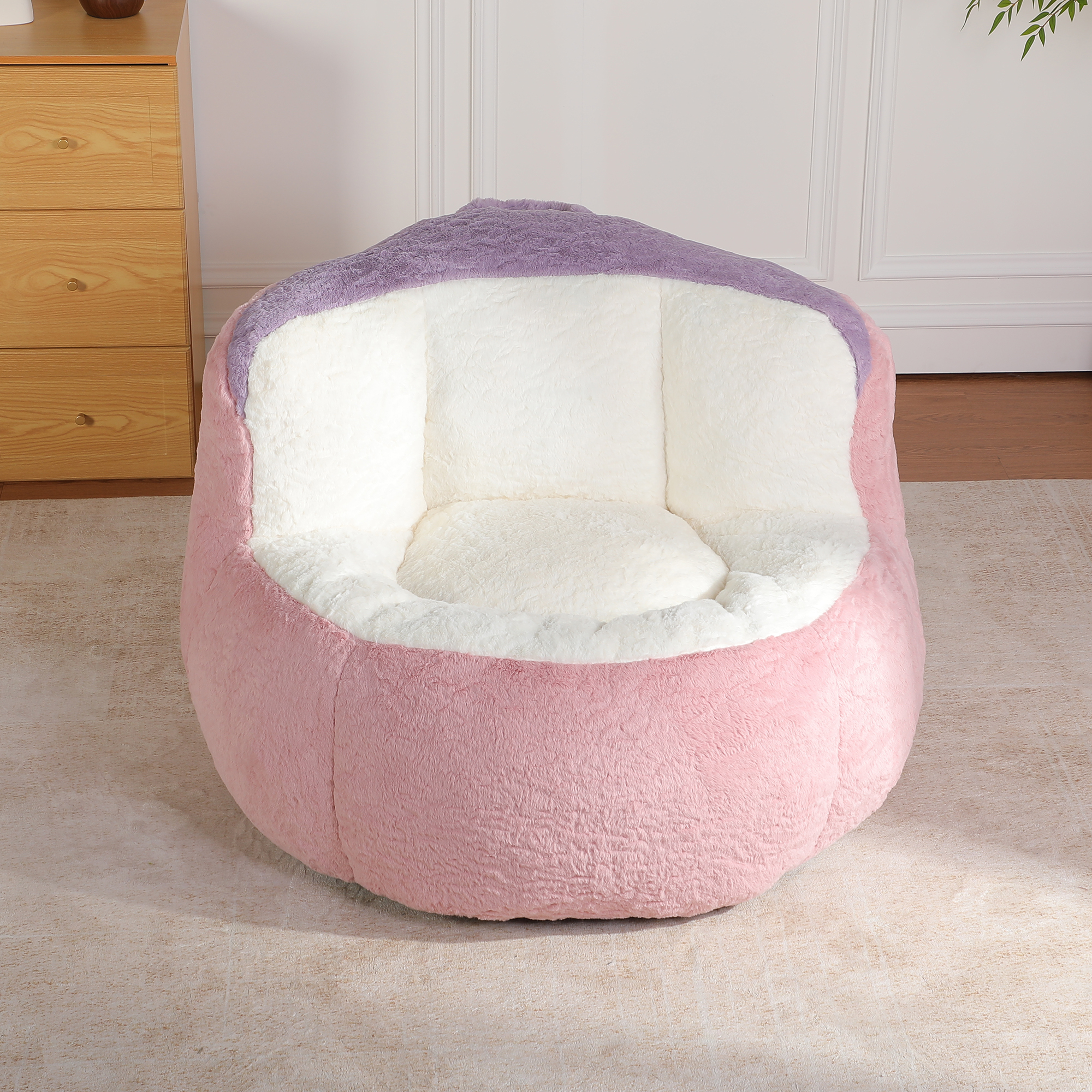 Faux Fur Bean Bag Chair, picture 2 of 4
