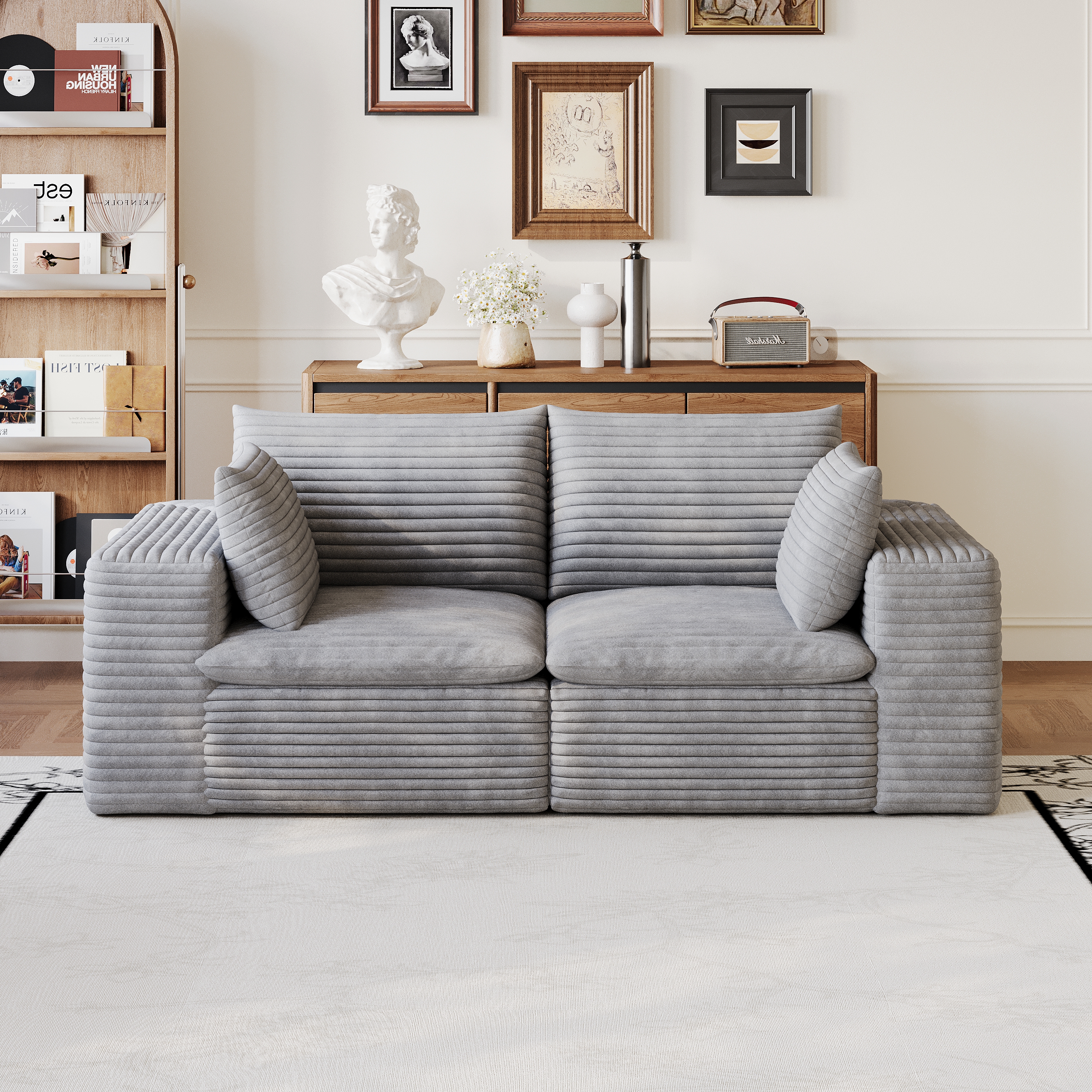 Corduroy Cloud Sofa, picture 2 of 5