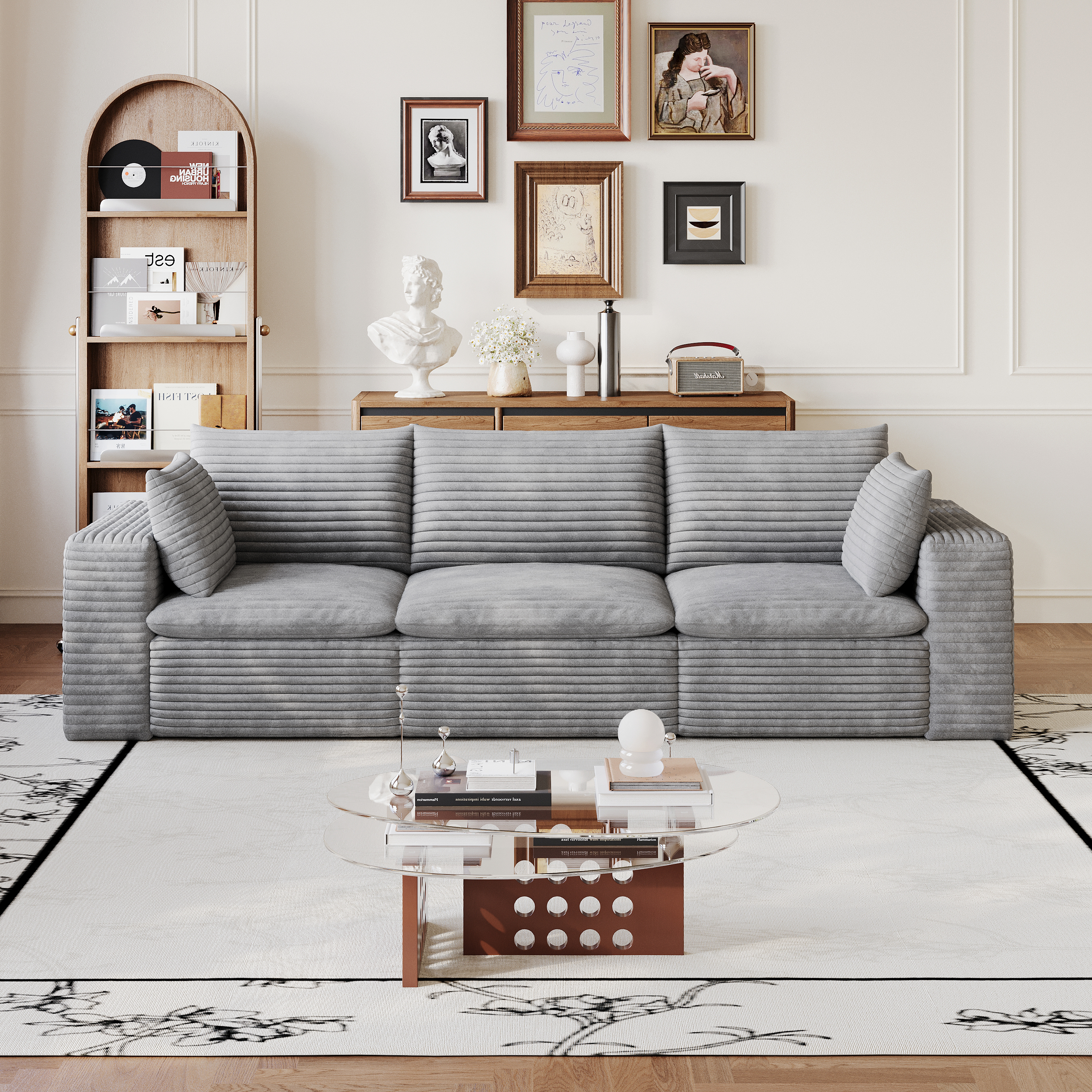 Corduroy Cloud Sofa, picture 3 of 4