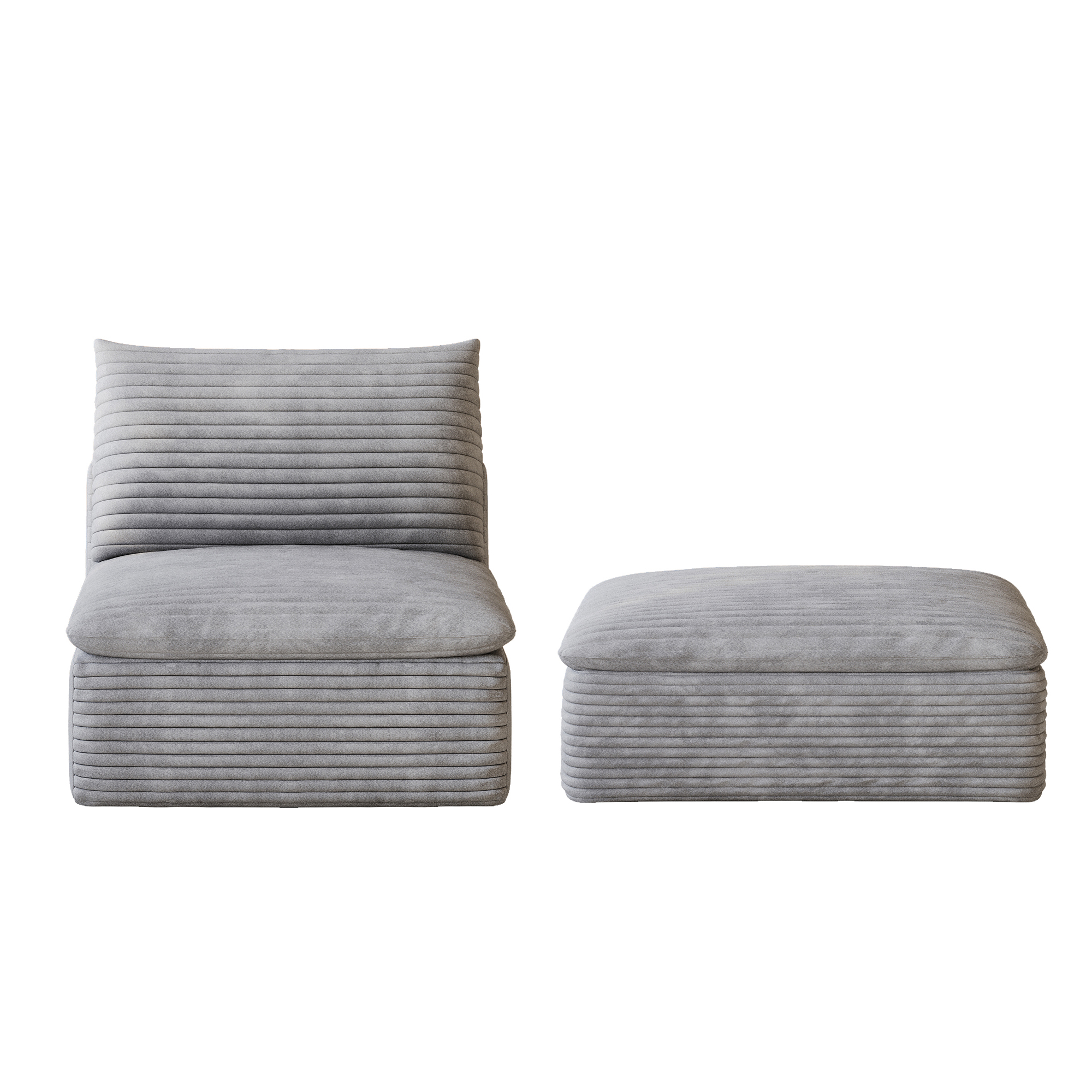 Fabric Modular Sofa Seat and Ottoman