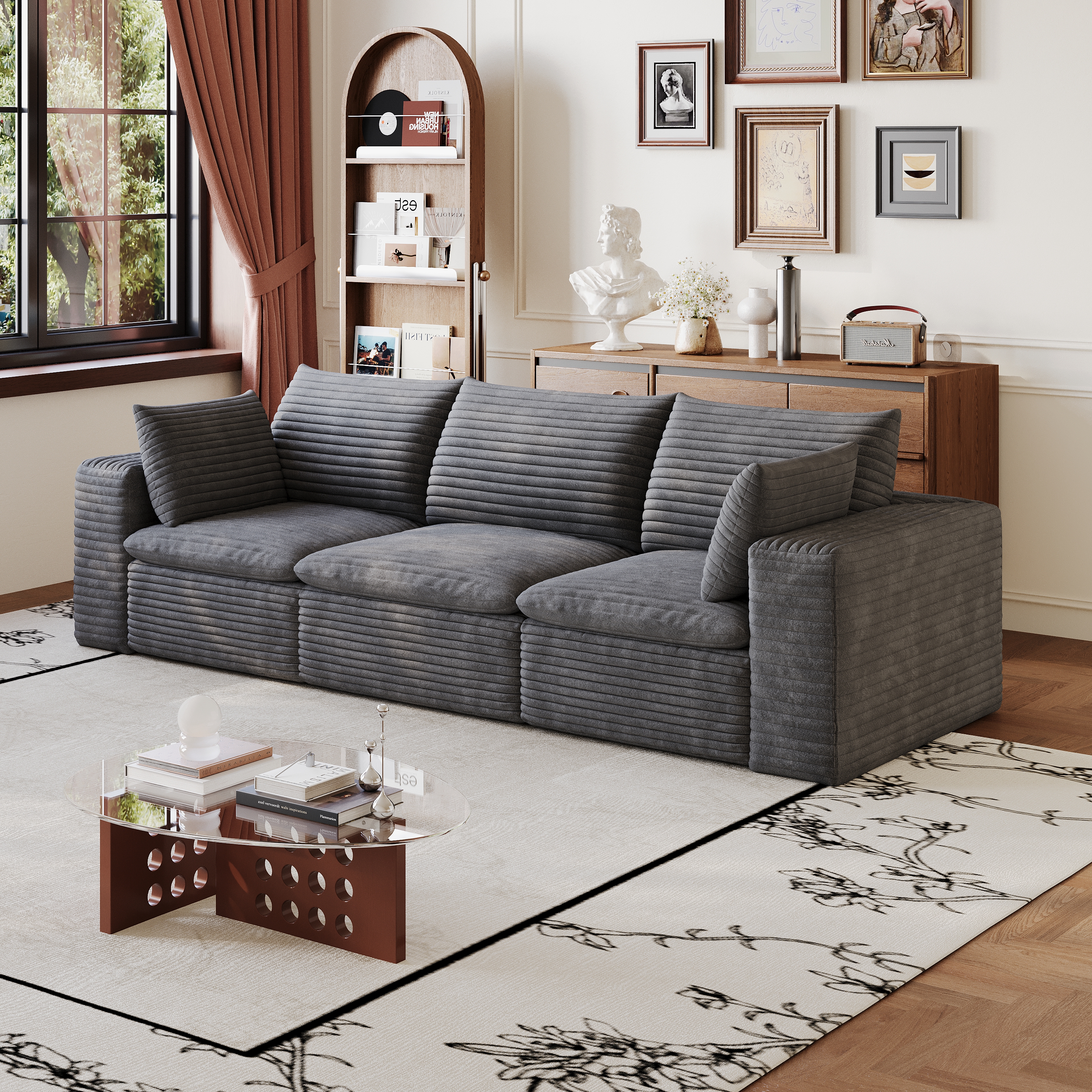 Corduroy Cloud Sofa, picture 2 of 5