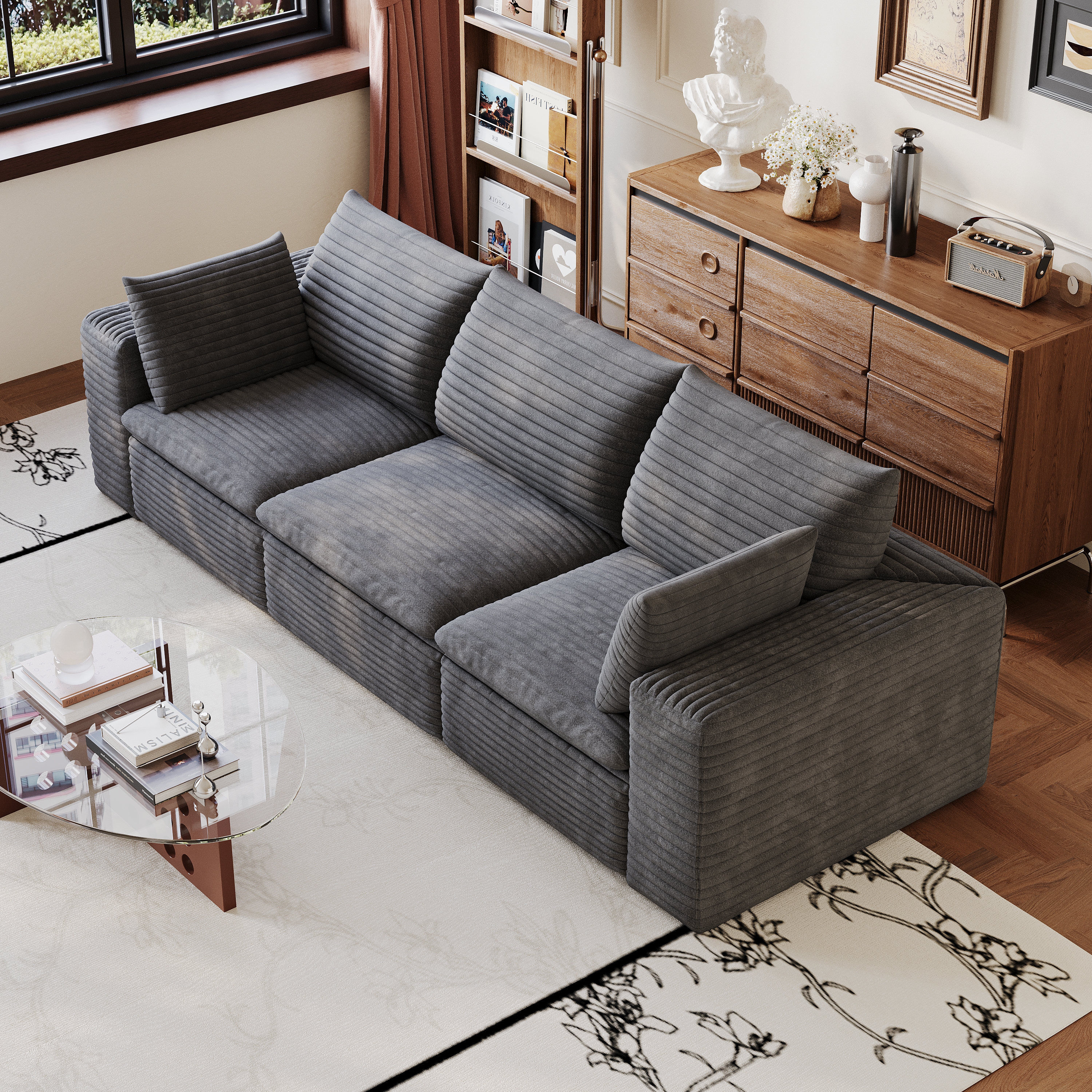 Corduroy Cloud Sofa, picture 4 of 5