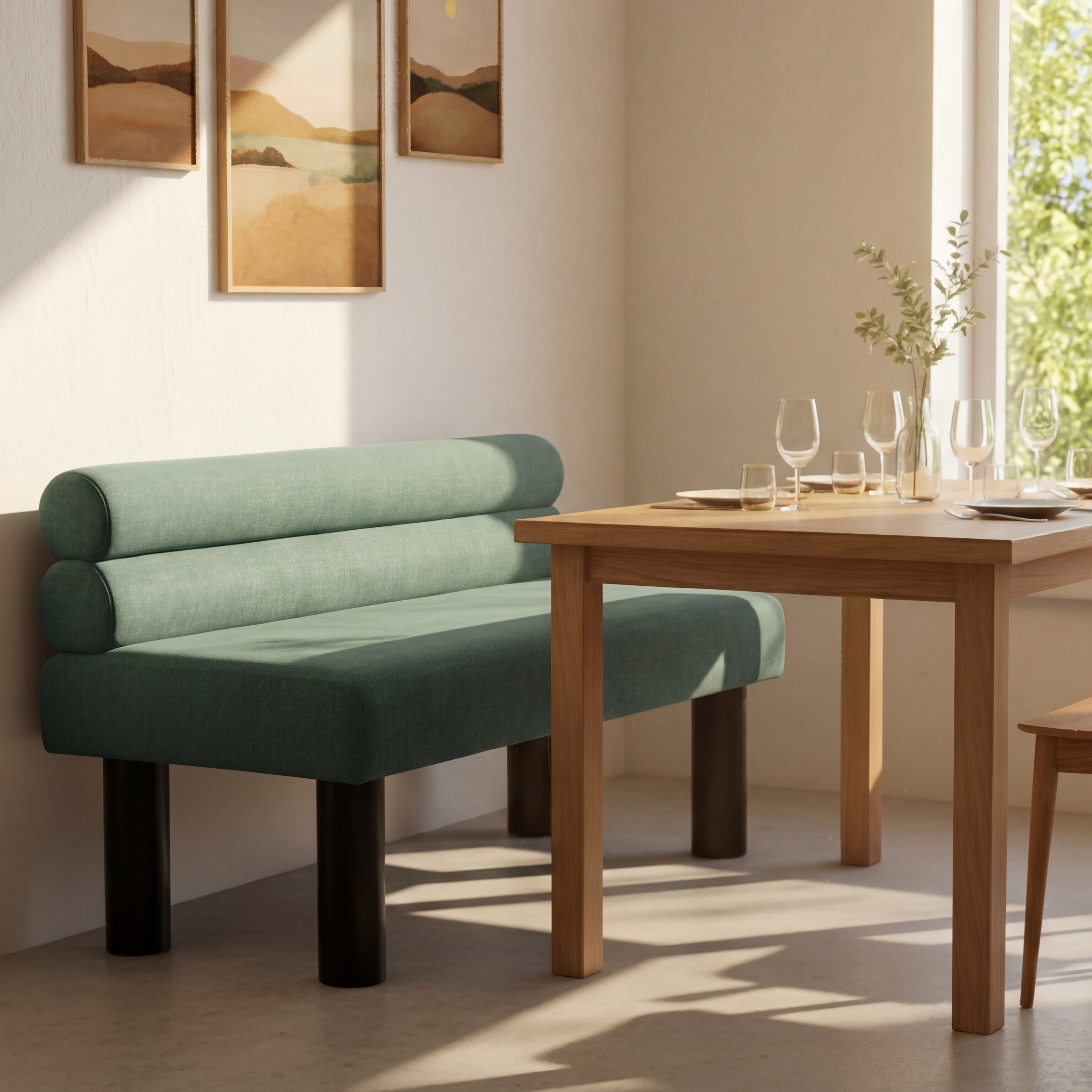 Upholstered Dining Bench, picture 2 of 4