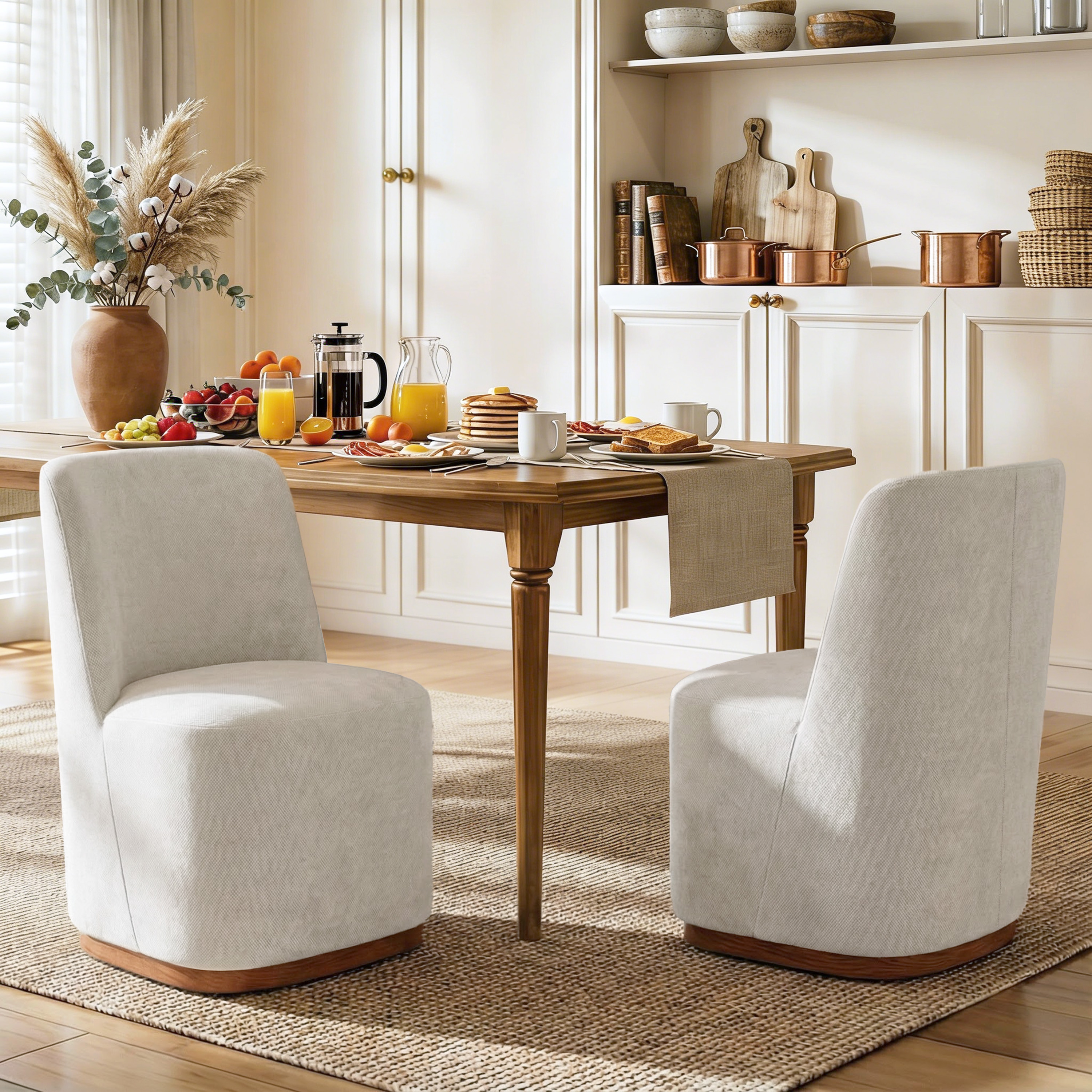 Upholstered Dining Chair Set of 2, picture 3 of 4