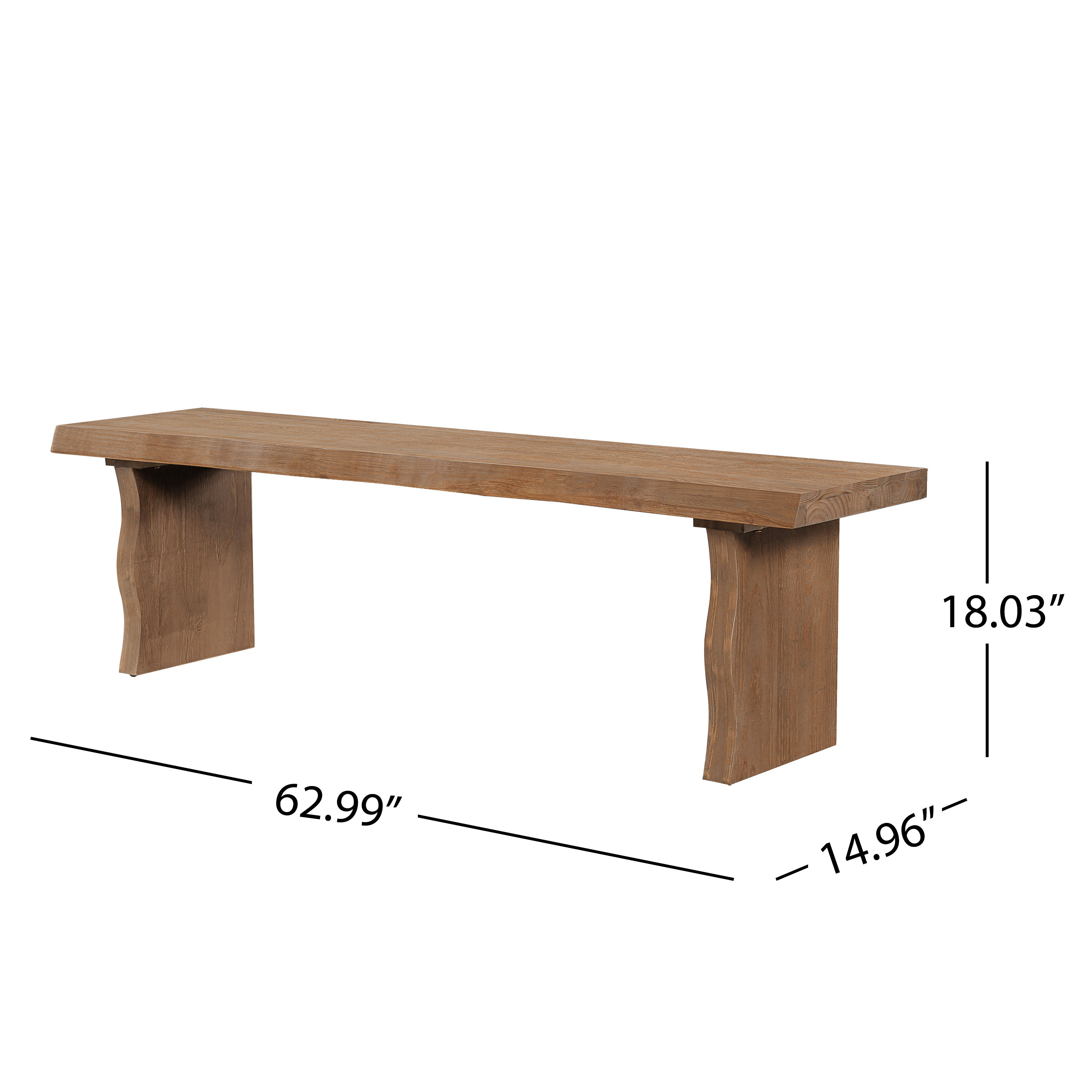 Pine Dining Bench, picture 4 of 4