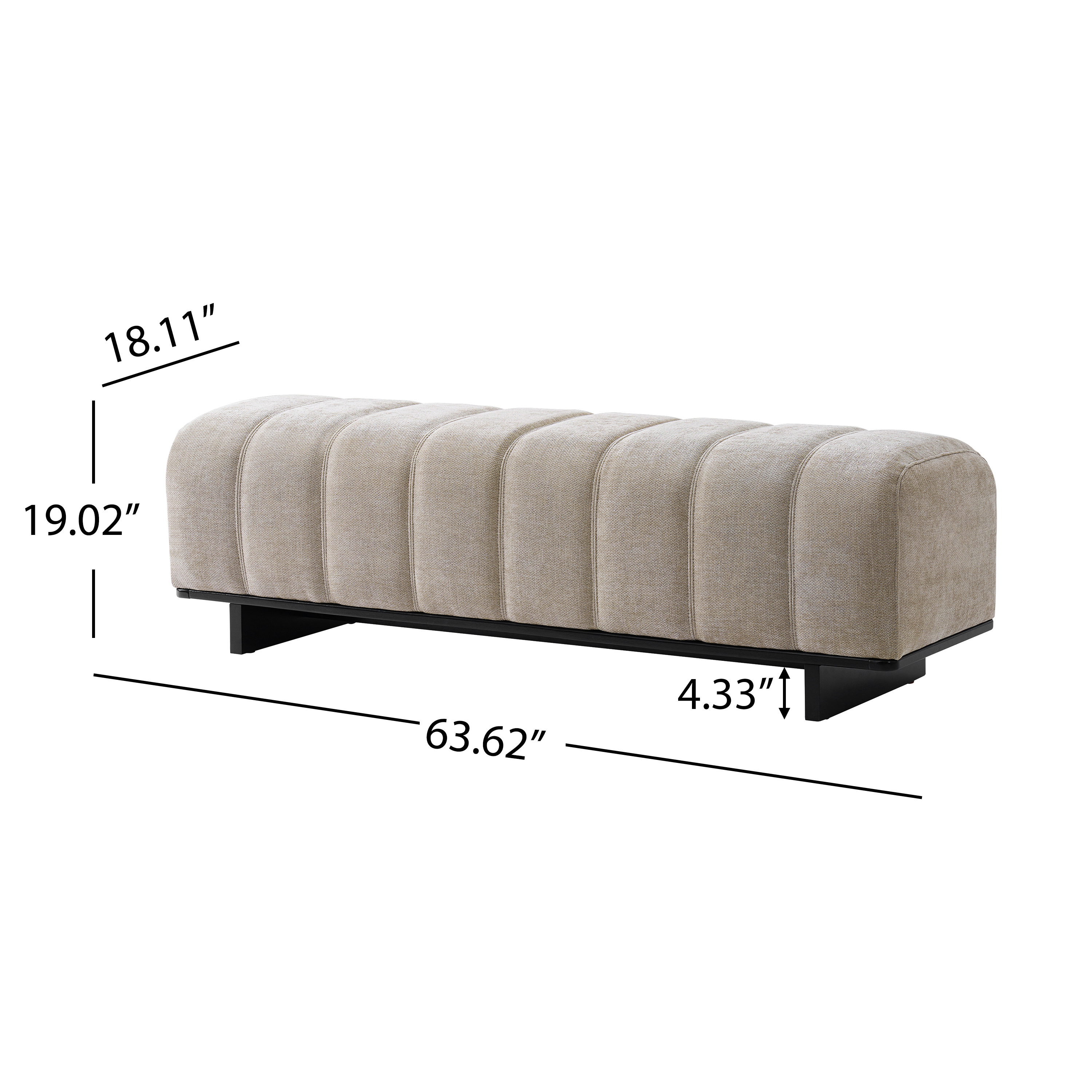 Upholstered Dining Bench, picture 4 of 5