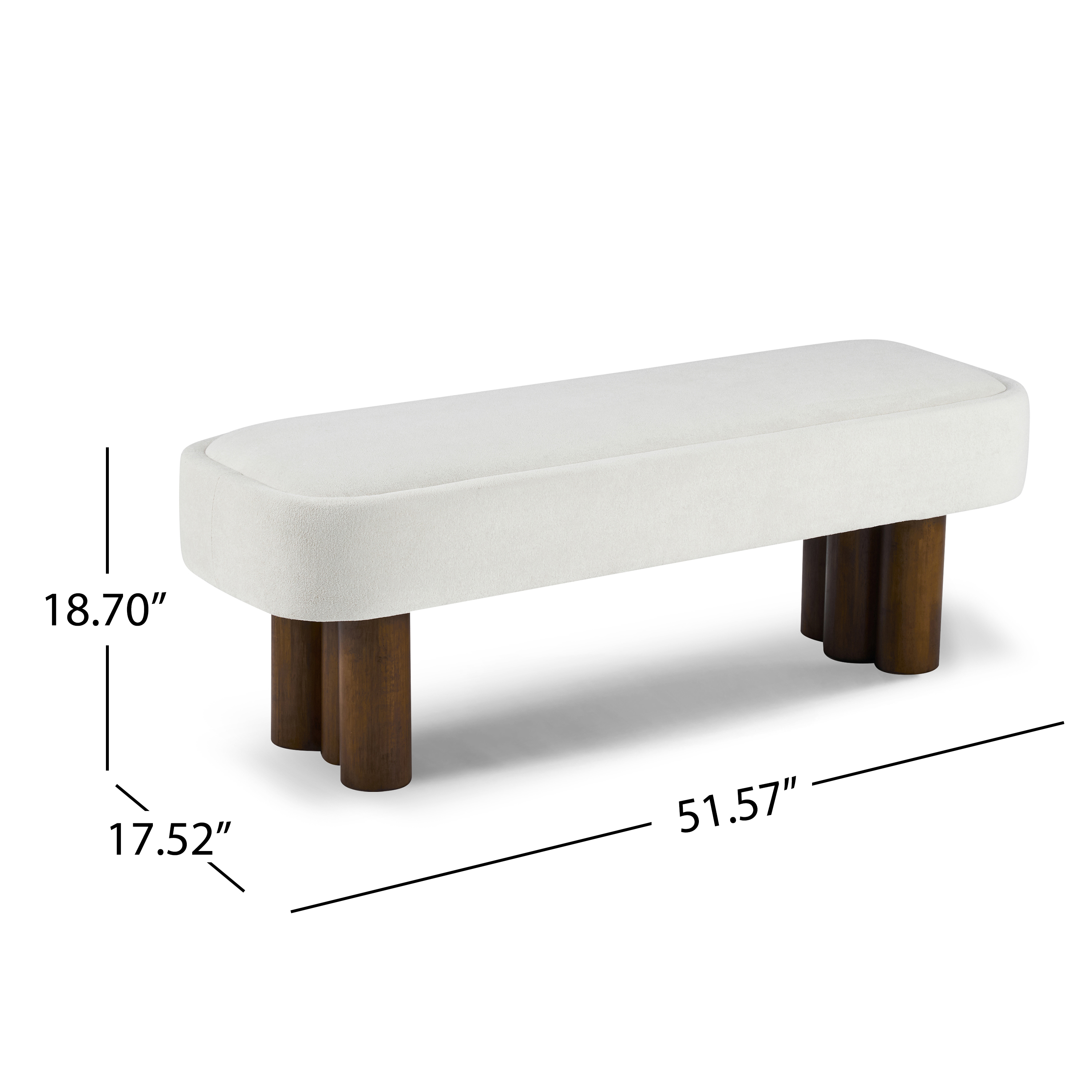 Upholstered Dining Bench, picture 4 of 4