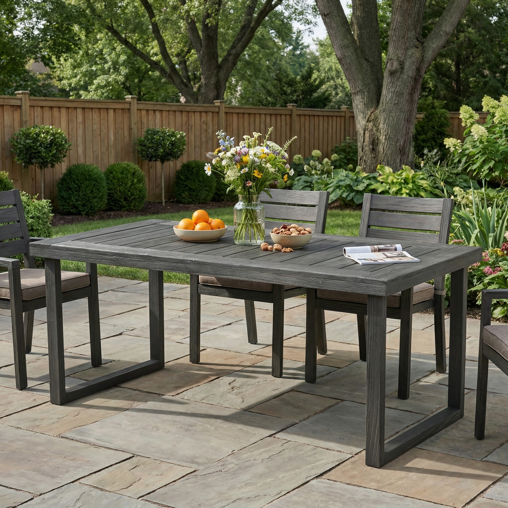 Acacia Wood Outdoor Dining Table, picture 4 of 4