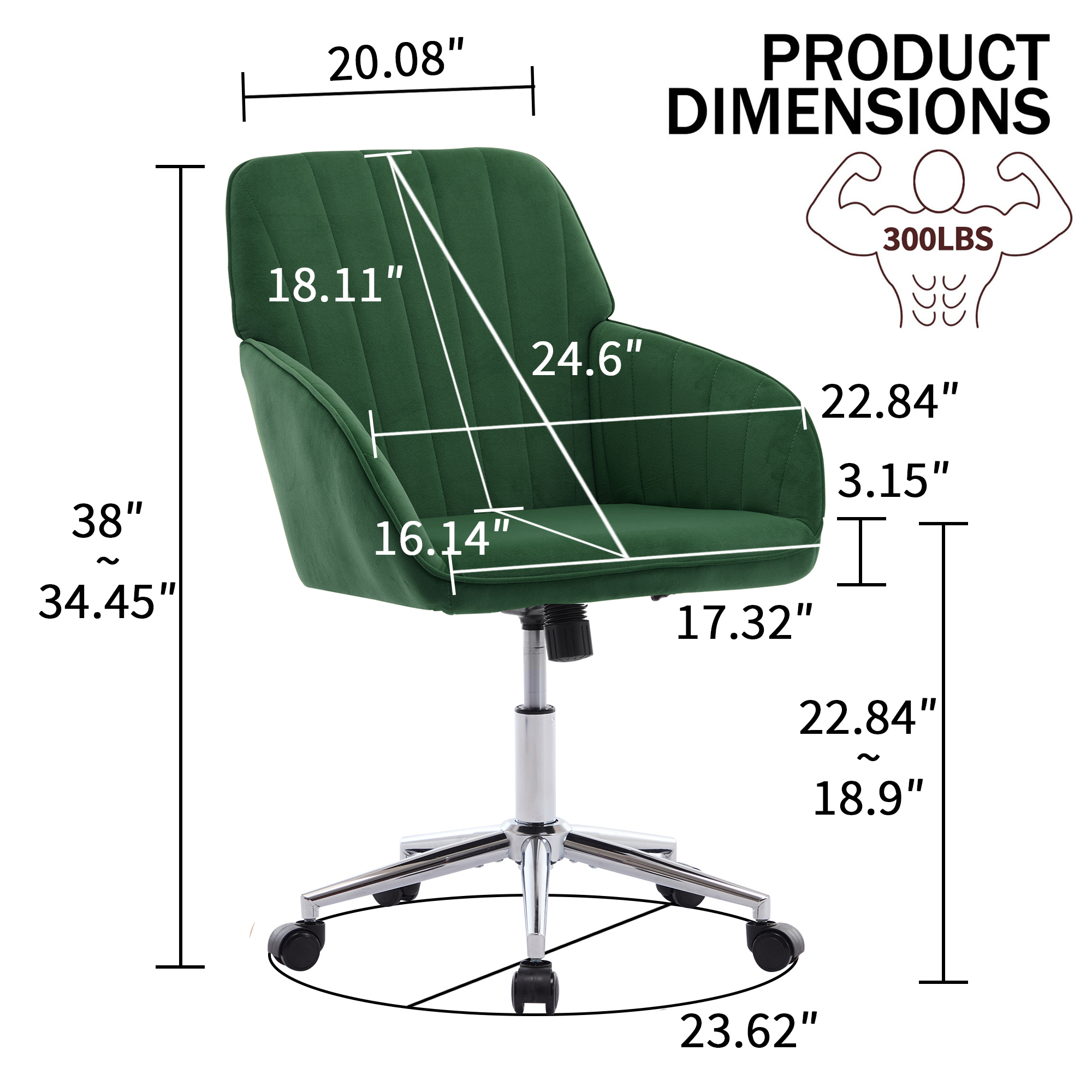 TY Adjustable Office Chair β Home Bedroom β photo 4