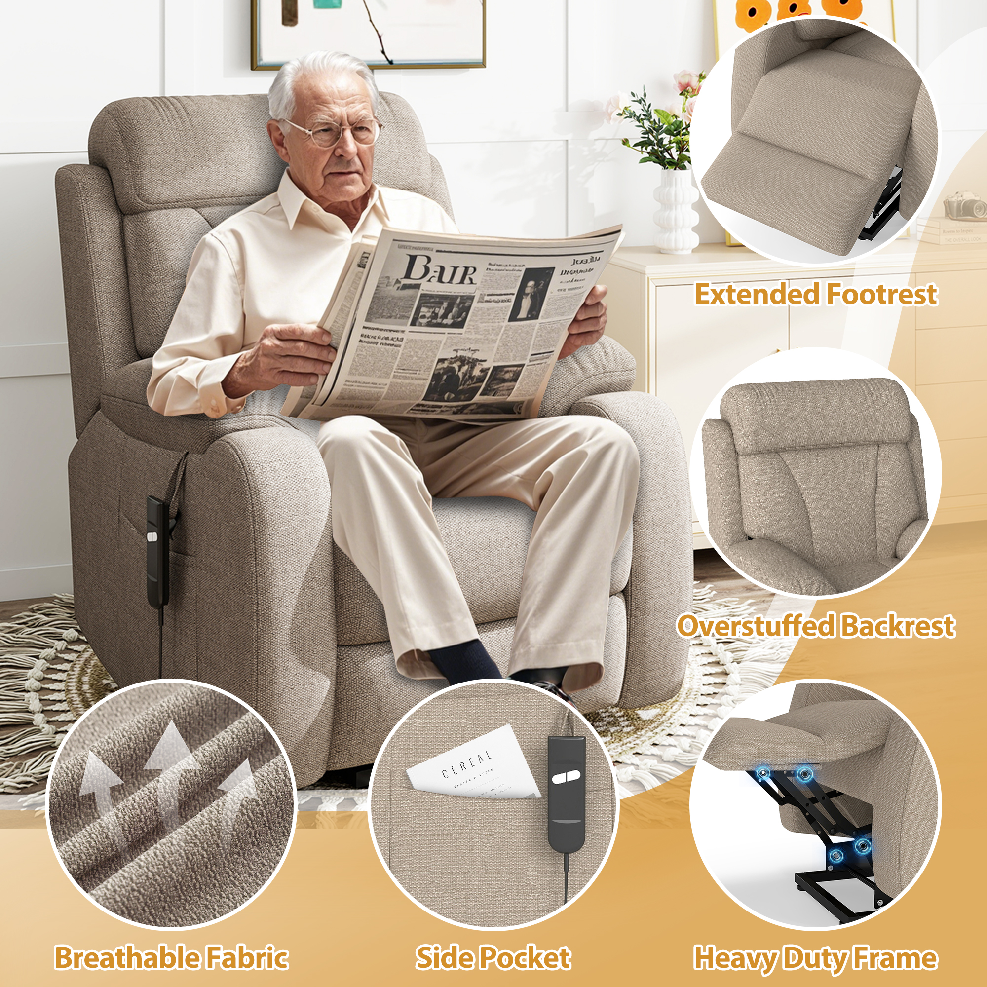 Power Lift Recliner for Elderly — photo 5