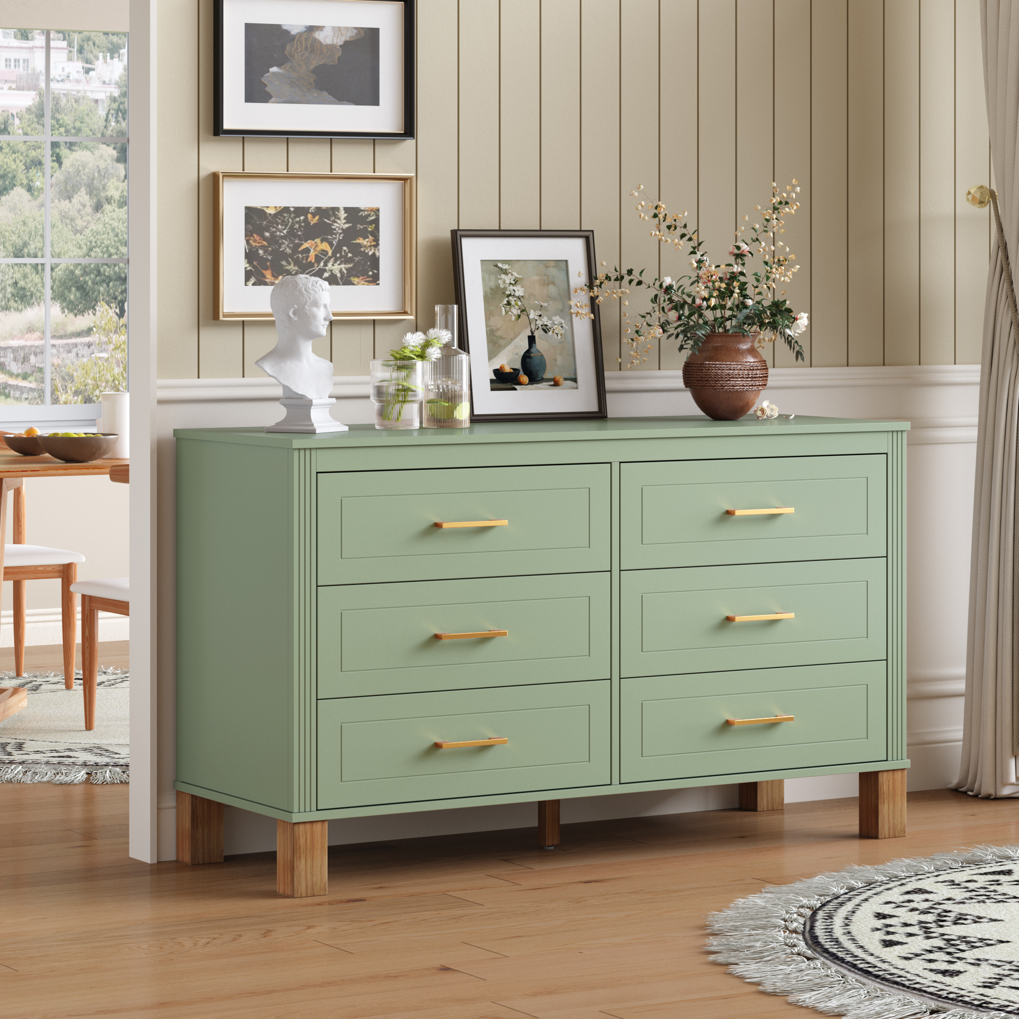 6-Drawer Double Dresser, picture 3 of 4