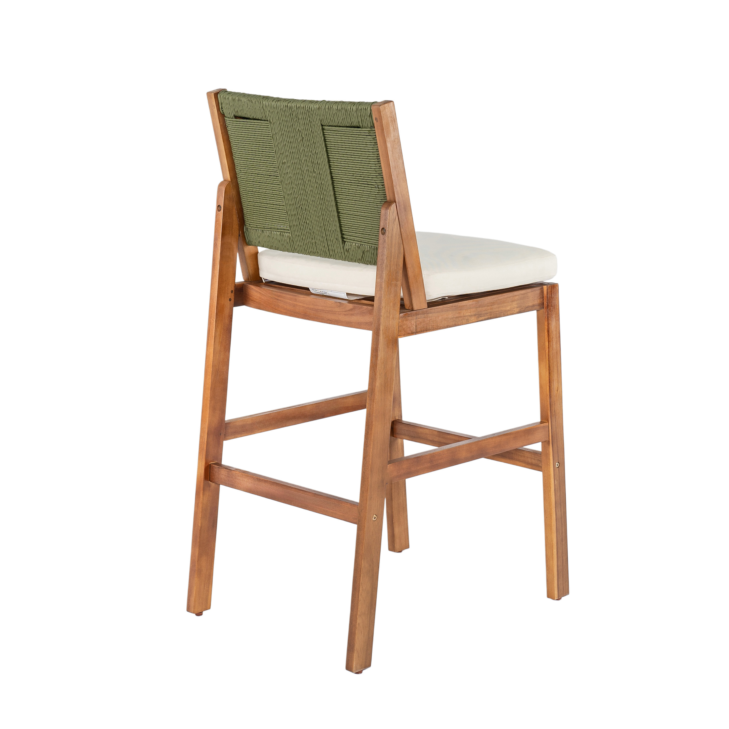 Acacia Wood Outdoor Bar Stool