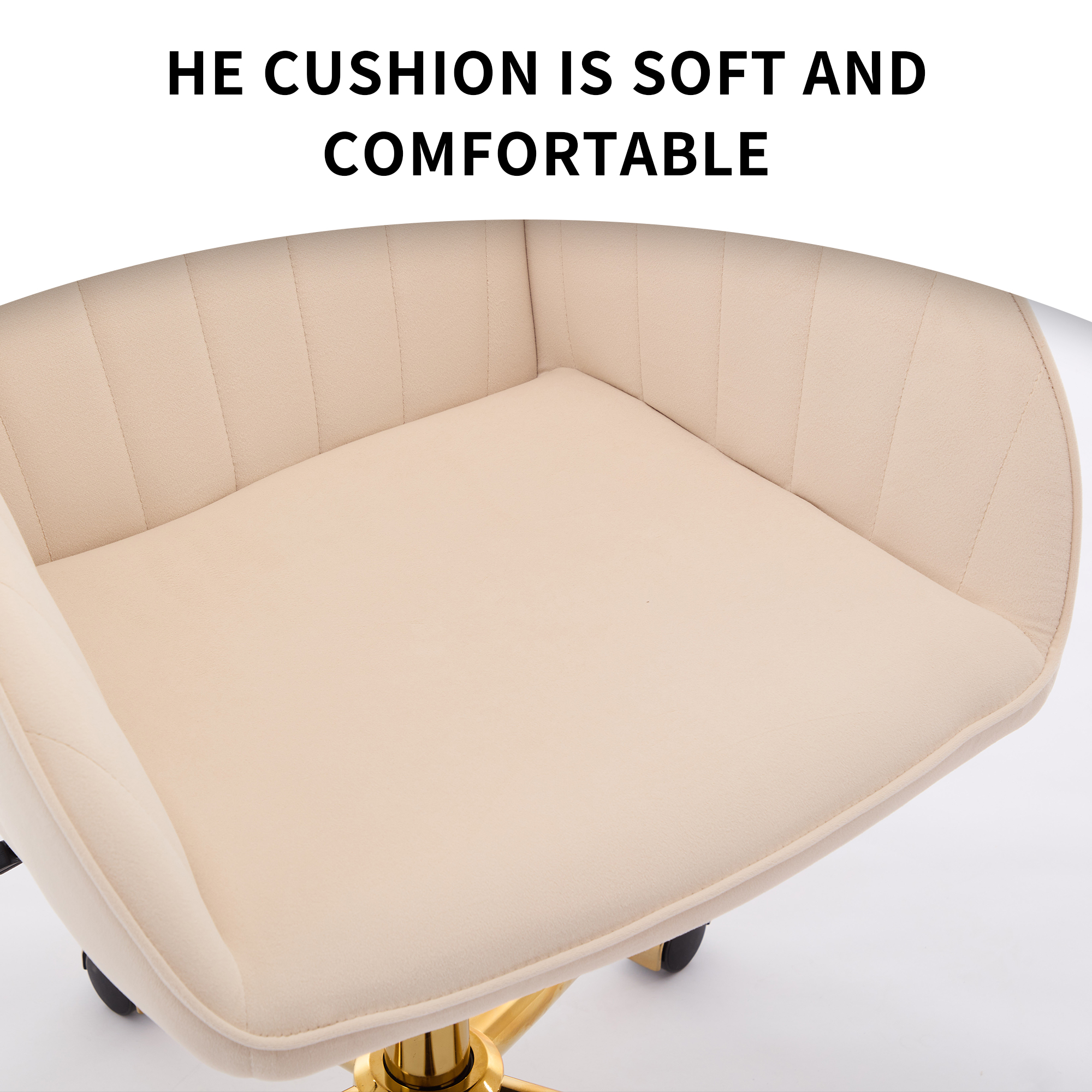 Velvet Adjustable Office Chair, picture 2 of 4