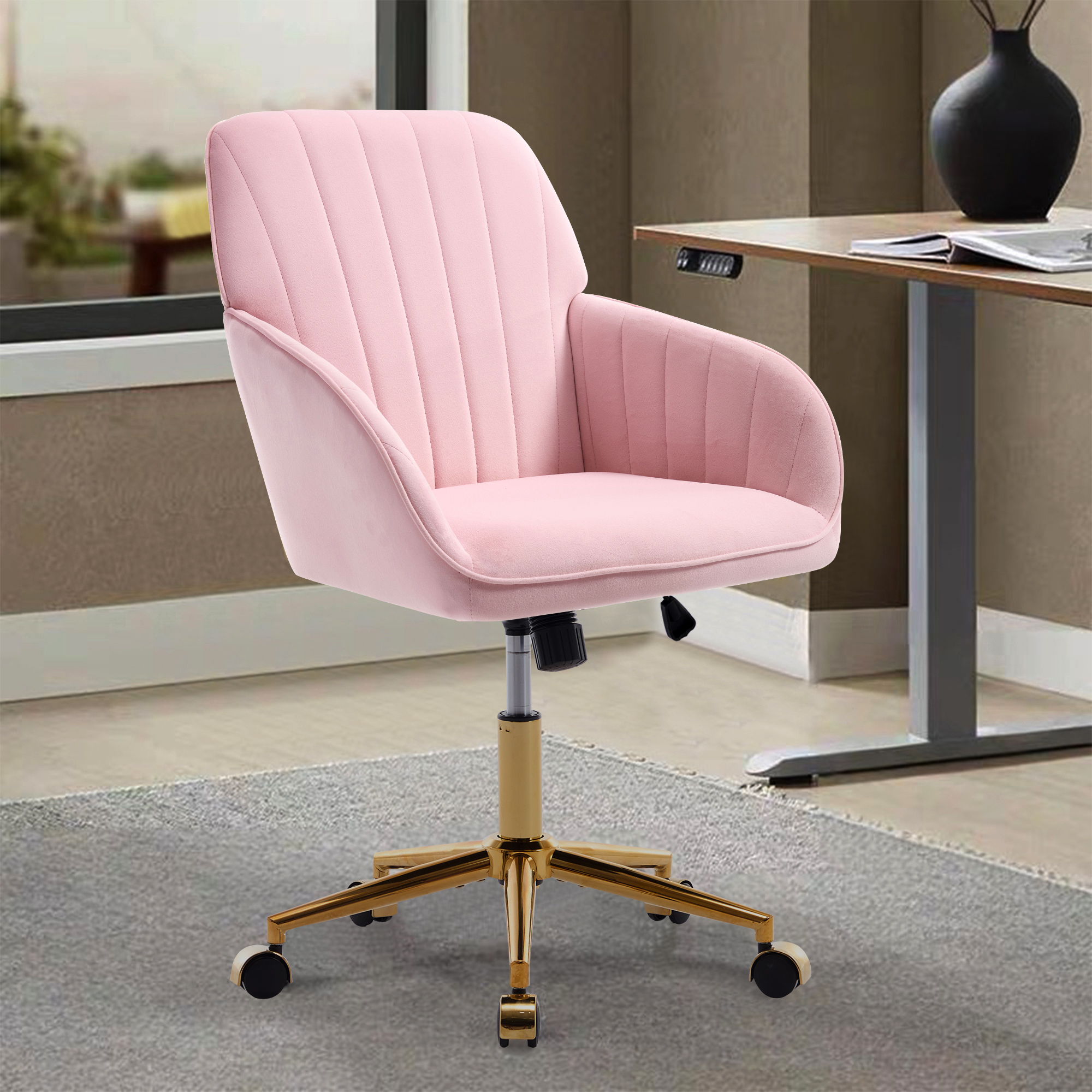 Velvet Adjustable Office Chair