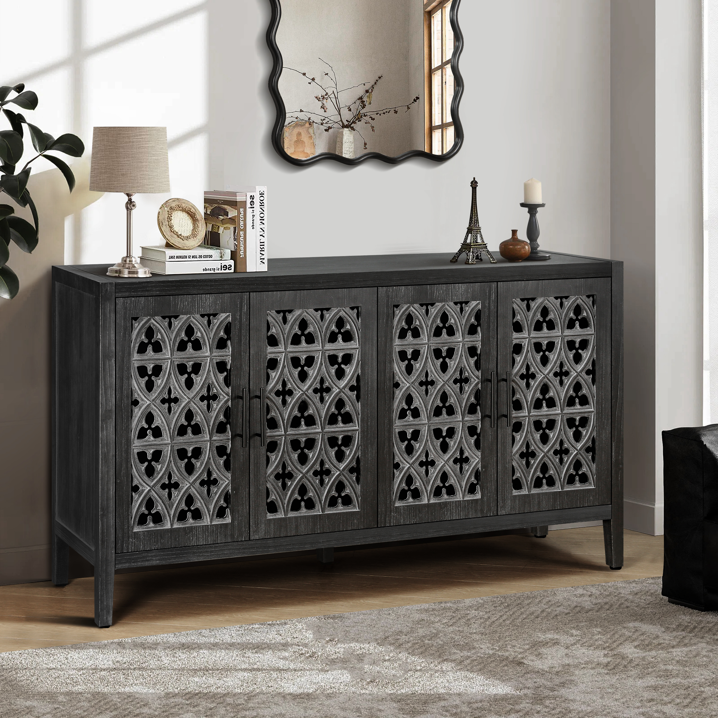 Four Door TV Stand, picture 3 of 5