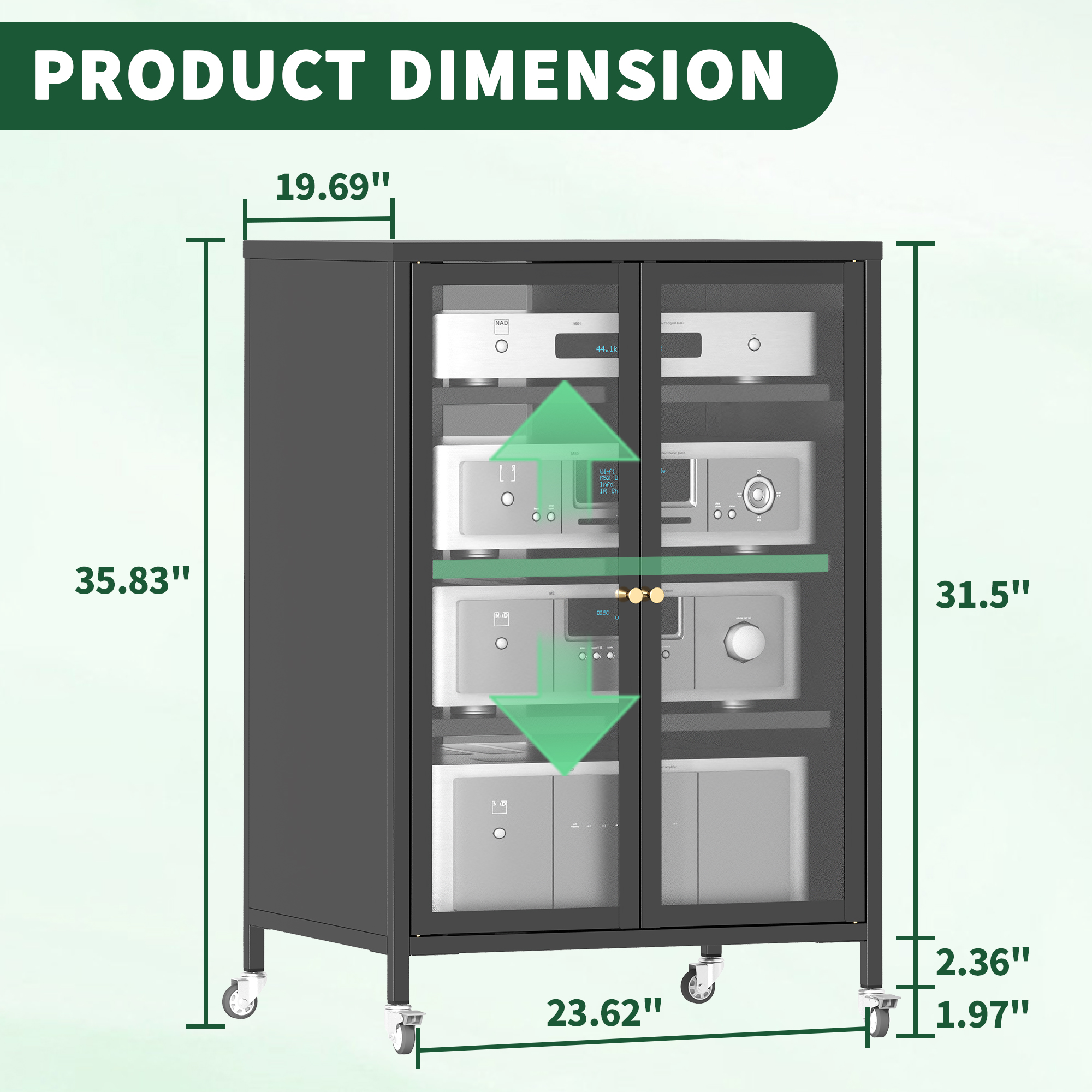 Steel Media Storage Cabinet, picture 4 of 4