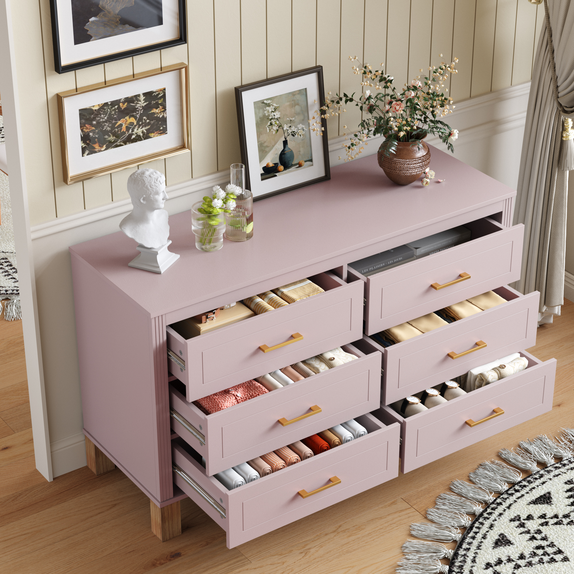 6-Drawer Double Dresser, picture 3 of 4
