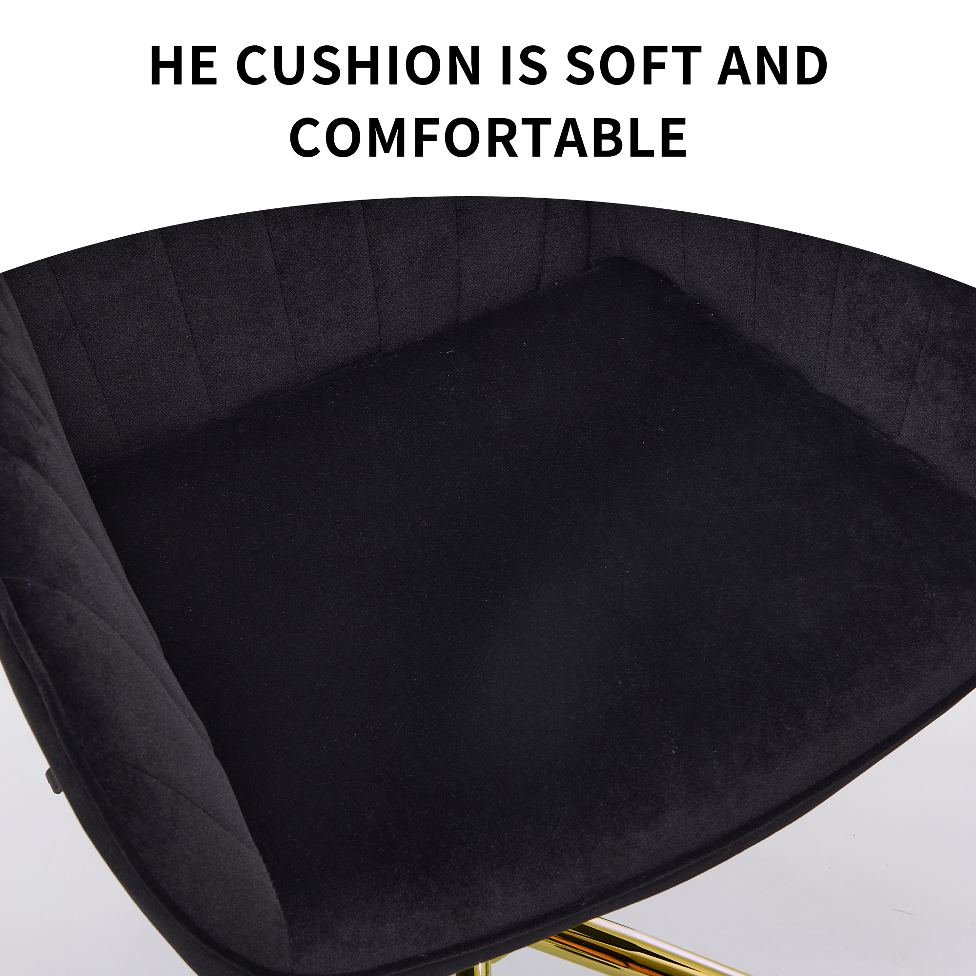 Velvet Adjustable Office Chair, picture 3 of 4