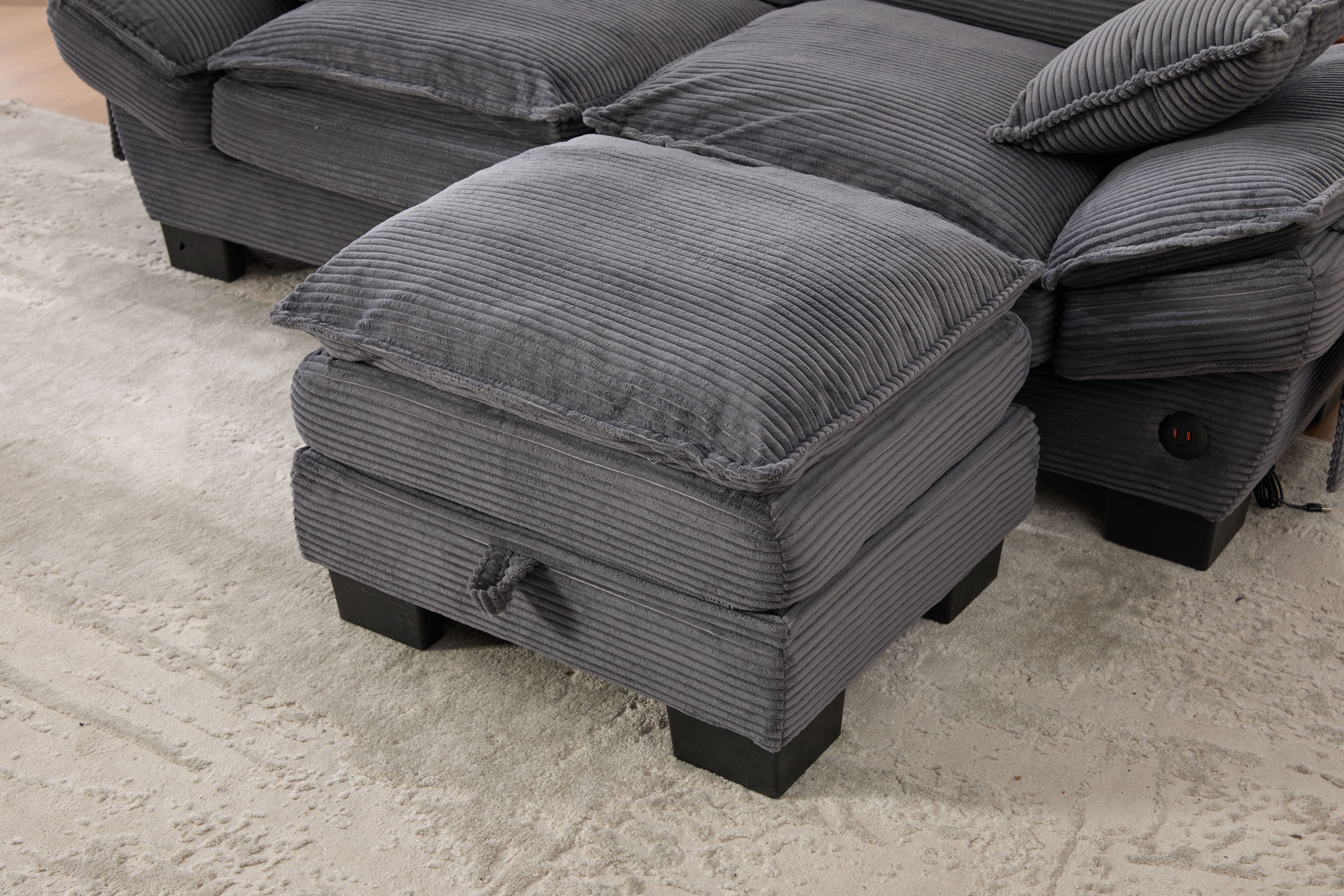 Footstool, Can Be Used In Conjunction With Sofa,Having Multiple Combinations