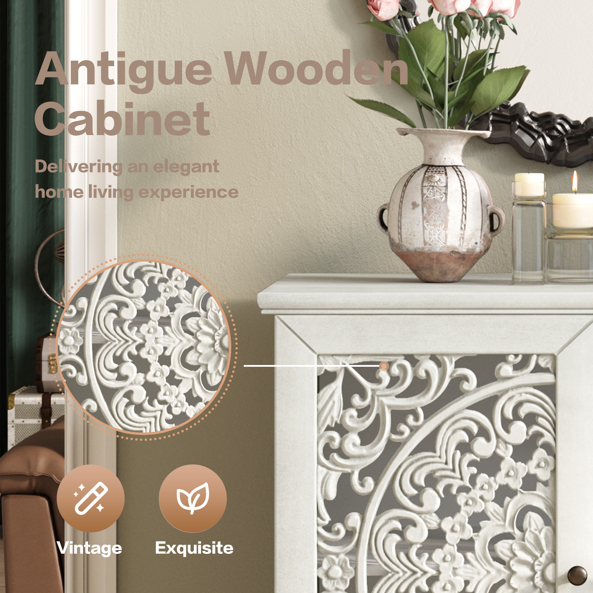 Vintage Accent Cabinet, picture 4 of 4