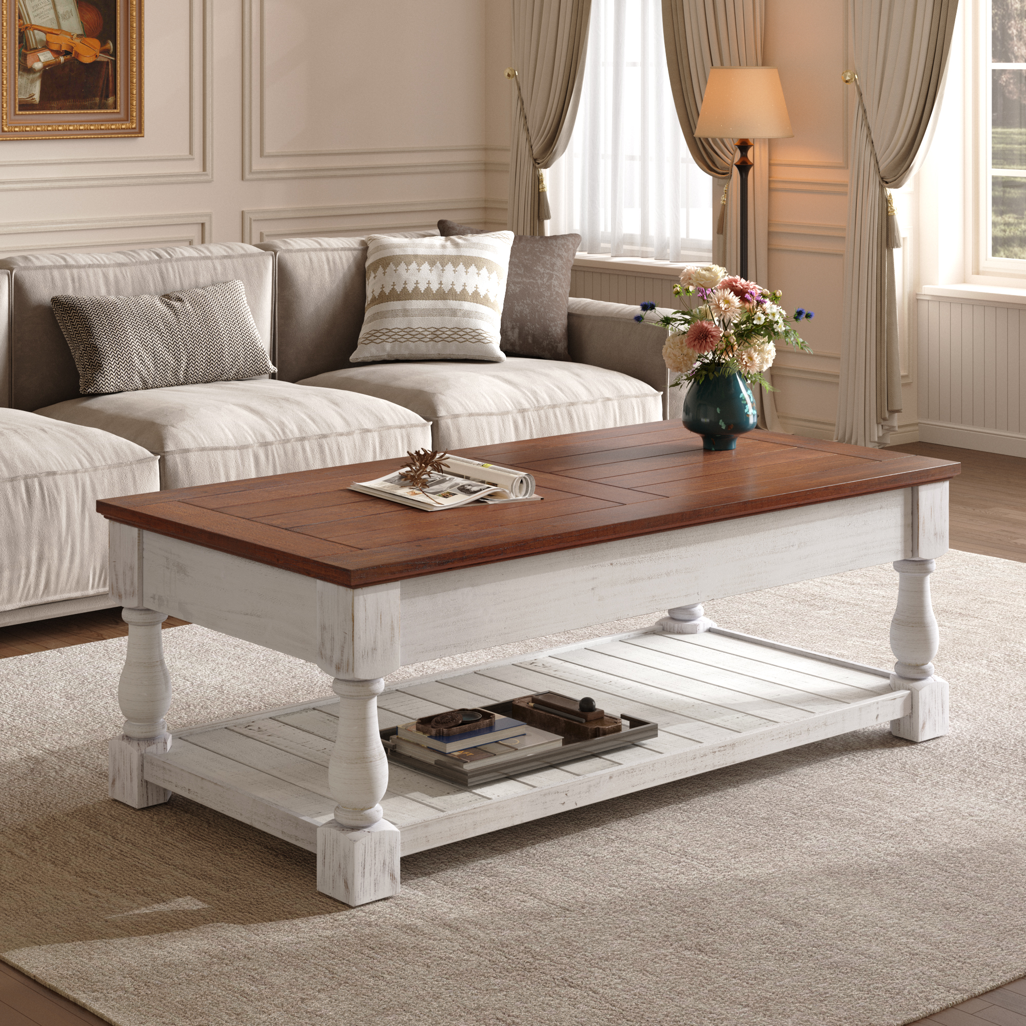 Lift-Top Coffee Table with Storage, picture 4 of 4