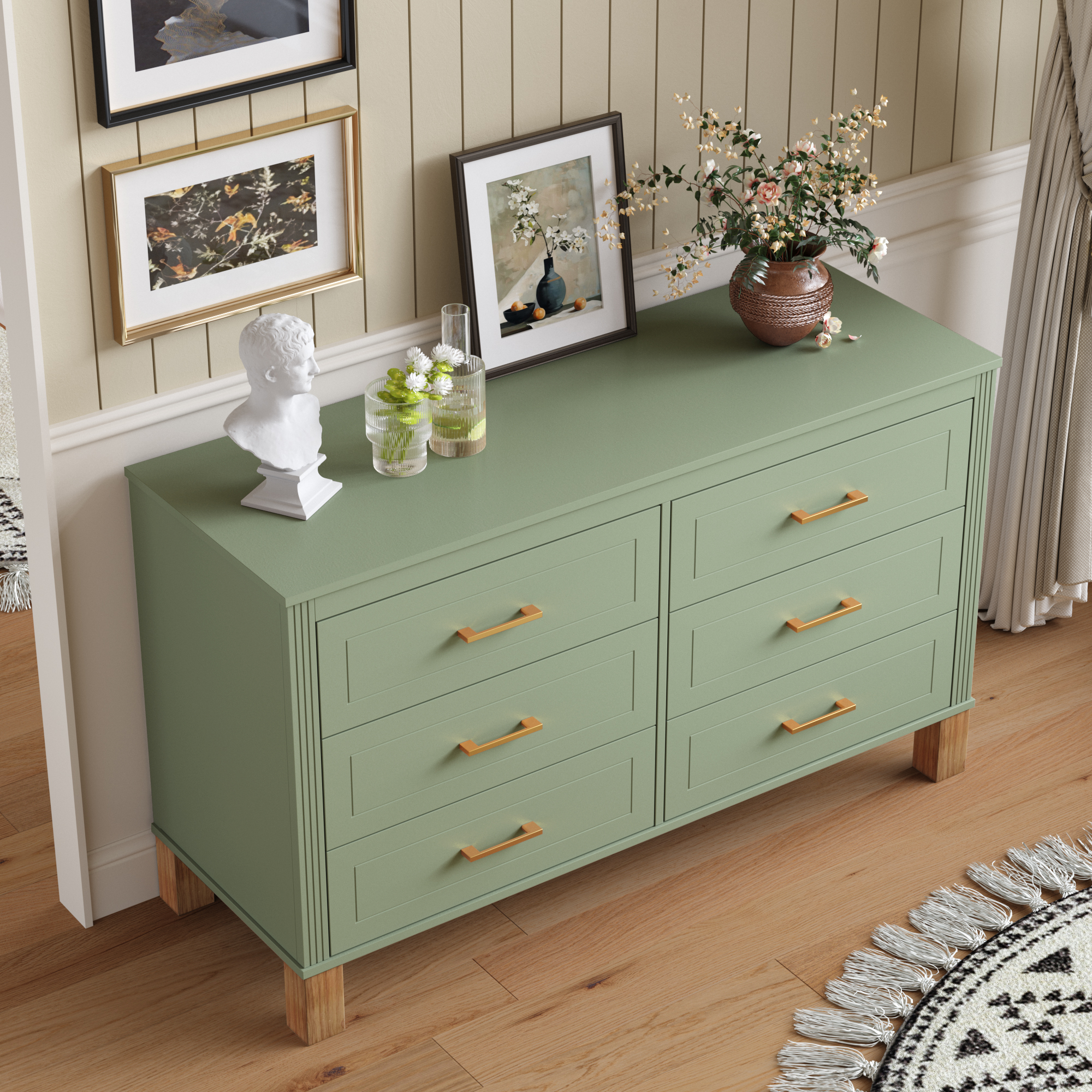 6-Drawer Double Dresser