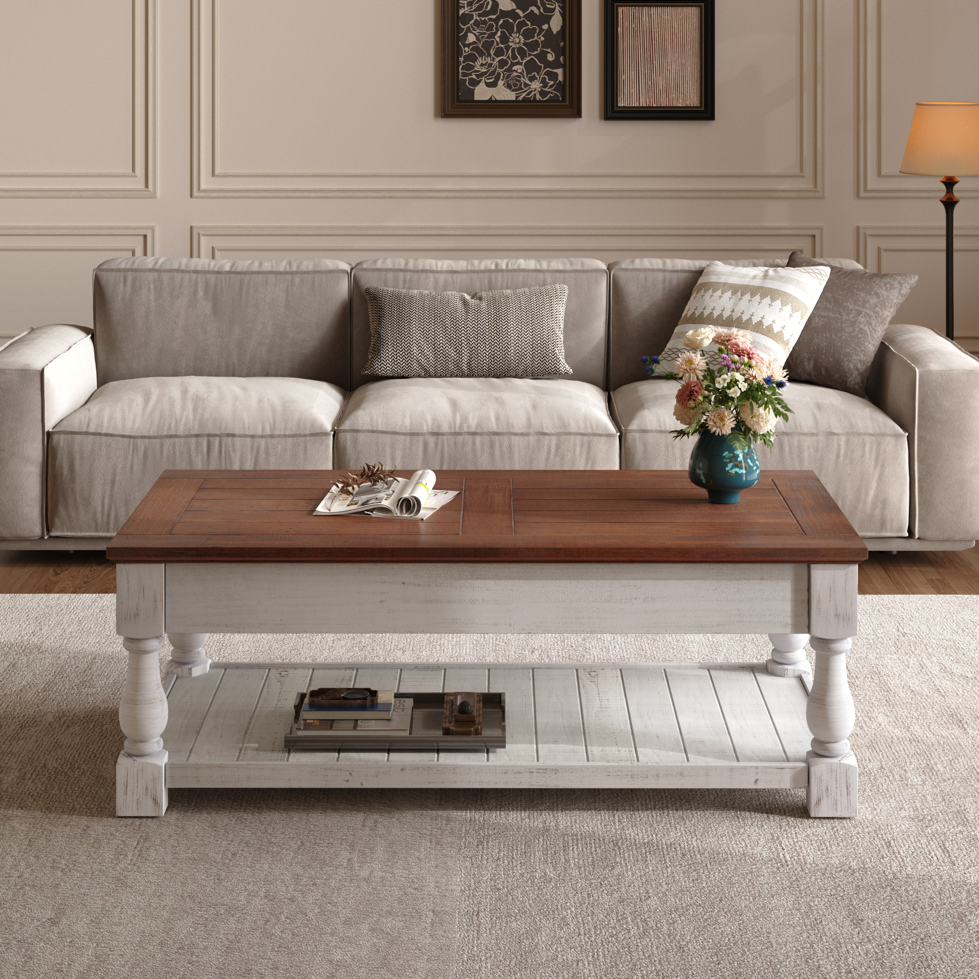 Lift-Top Coffee Table with Storage